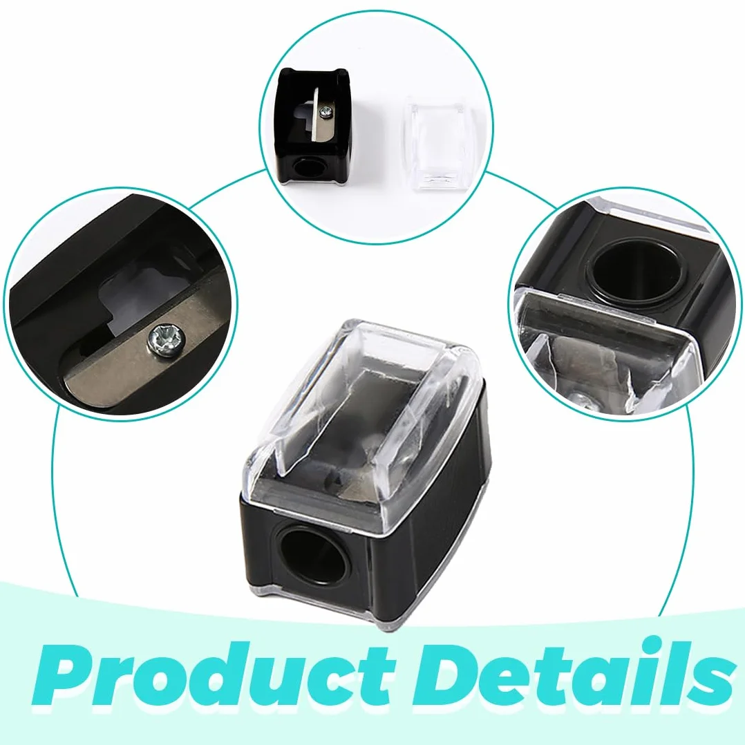 SGERUFZ 2 pièces Sharpener universel pour maquillage pratique pour les déplacements