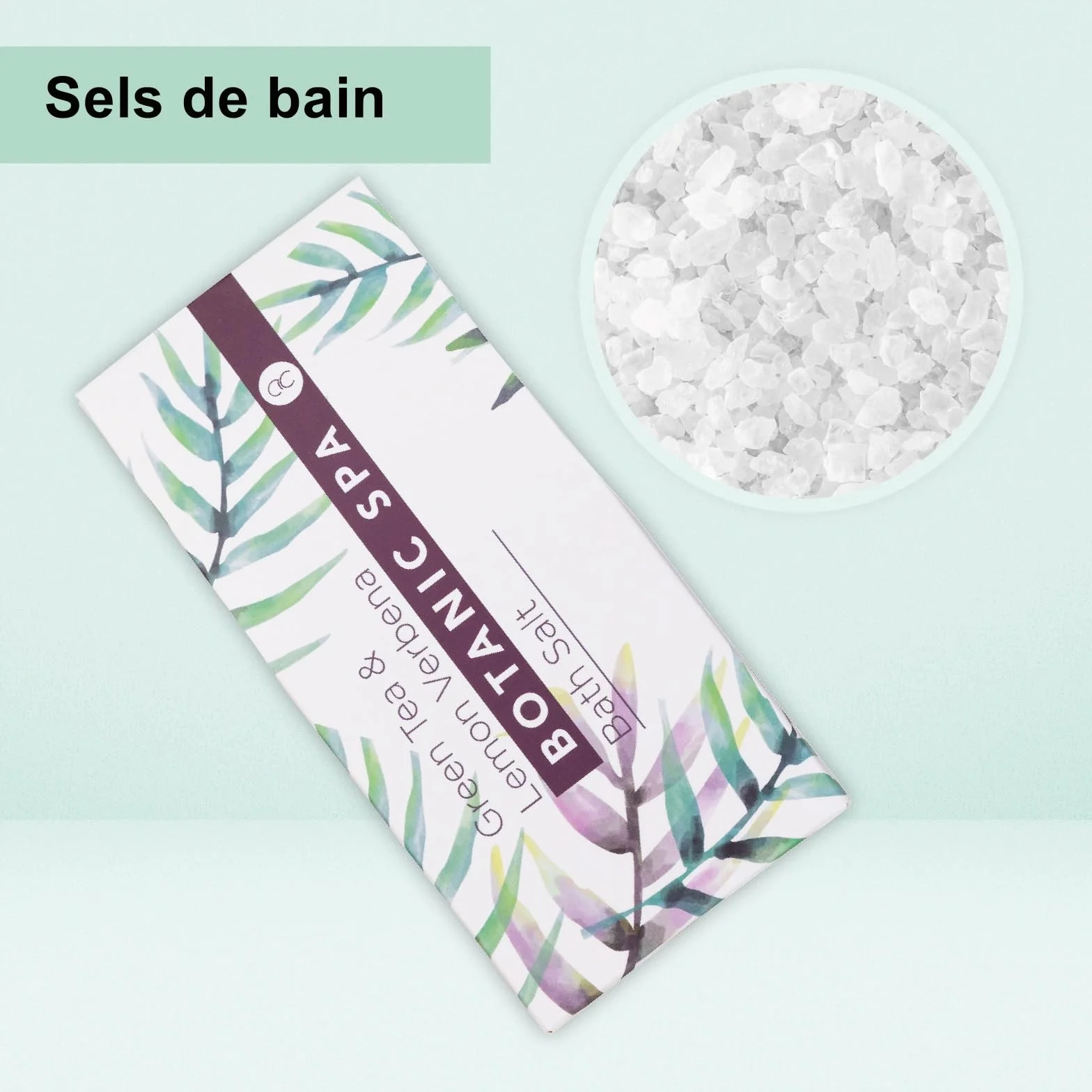 Accentra Set de bain femme Botanic SPA corbeille Kit soins 4 pcs gel douche sel de bain lotion corps éponge maillée