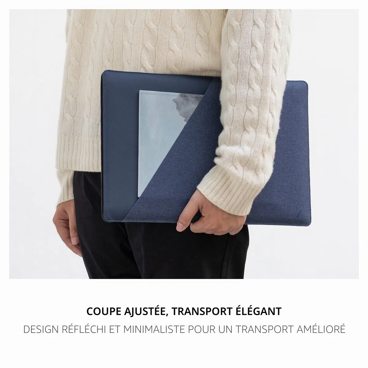 Native Union Stow Slim pour MacBook Pro 13” (2016-2020) etd MacBook Air 13” (Retina) - Housse MacBook Premium avec Fermeture magnétique pour Un accès Facile (Indigo)