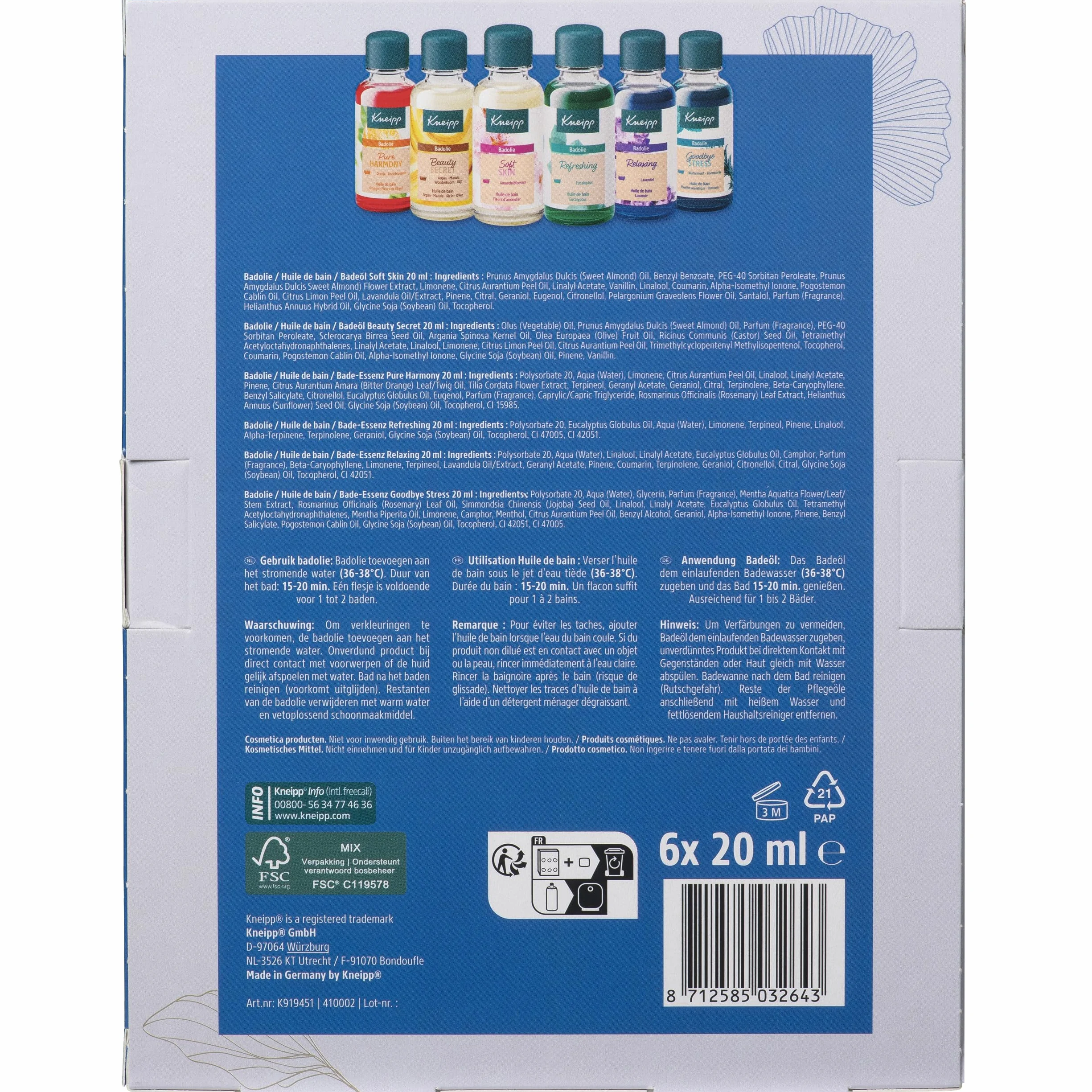 Kneipp Coffret huile de bain