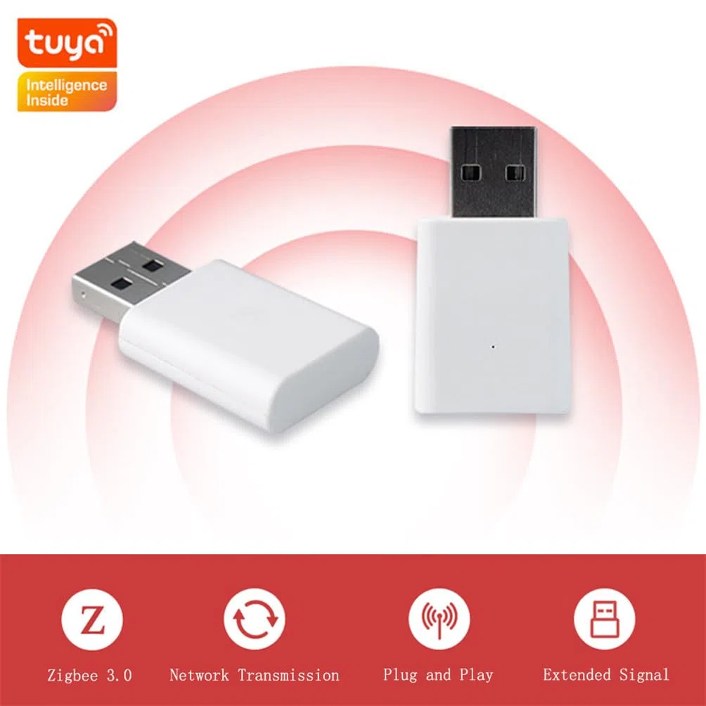 Pour Tuya ZigBee 3.0 Répéteur de Signal Amplificateur Extender de Signal USB Smart Life pour Capteurs Zigbee Expand 20-30M