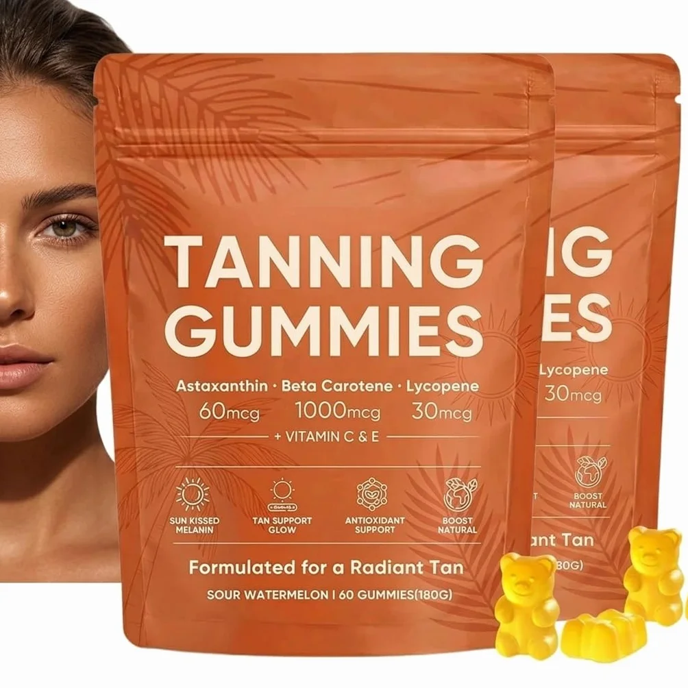 Gummies Bronzage Rapide Sans Soleil Hydrate la Peau Éclat Naturel 2026