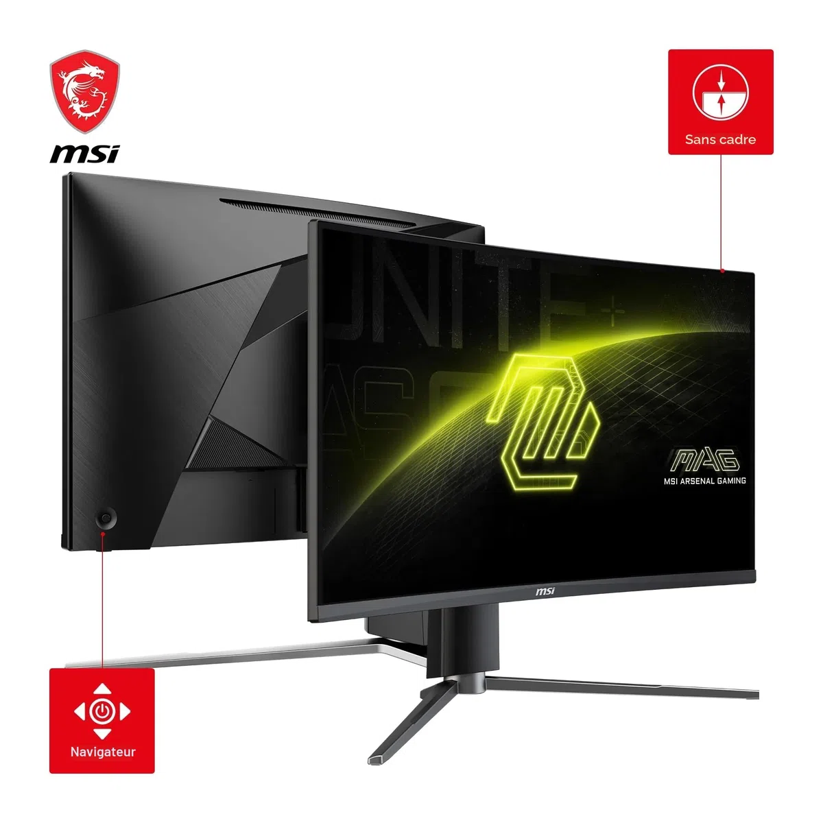 MSI MAG 27CQ6PF Écran Gaming incurvé 27" WQHD