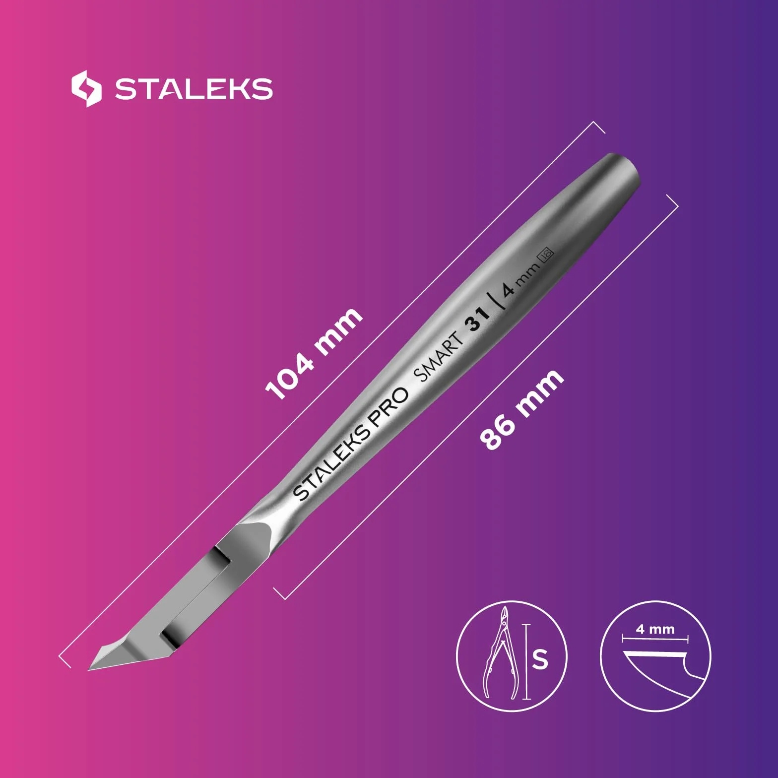 STALEKS Pince à ongles professionnelle Smart 31 4 mm