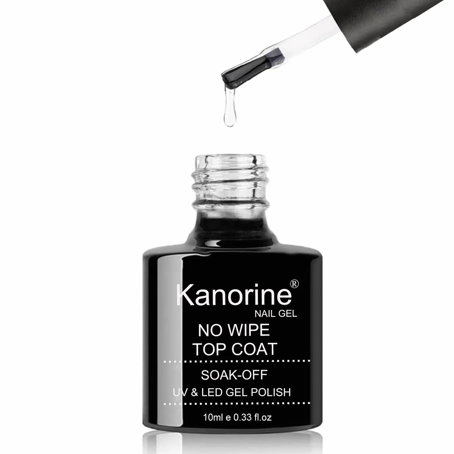 No-Wipe Top Coat Semi Permanent UV/LED Gel Nail Polish 10ml