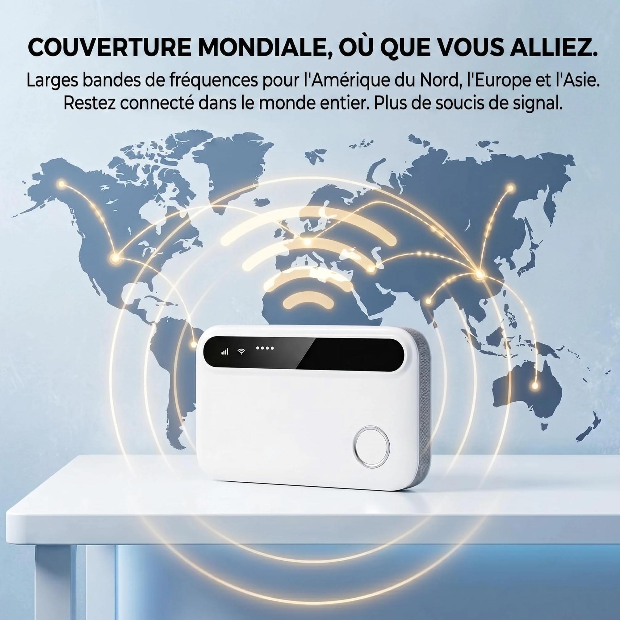 Routeur 5G Pocket WiFi débloqué sans abonnement, Modem 5G/4G Haut débit Compatible Carte SIM, Hotspot Mobile WiFi 6 Multi-appareils Jusqu’à 28 connexions pour Voyage et télétravail