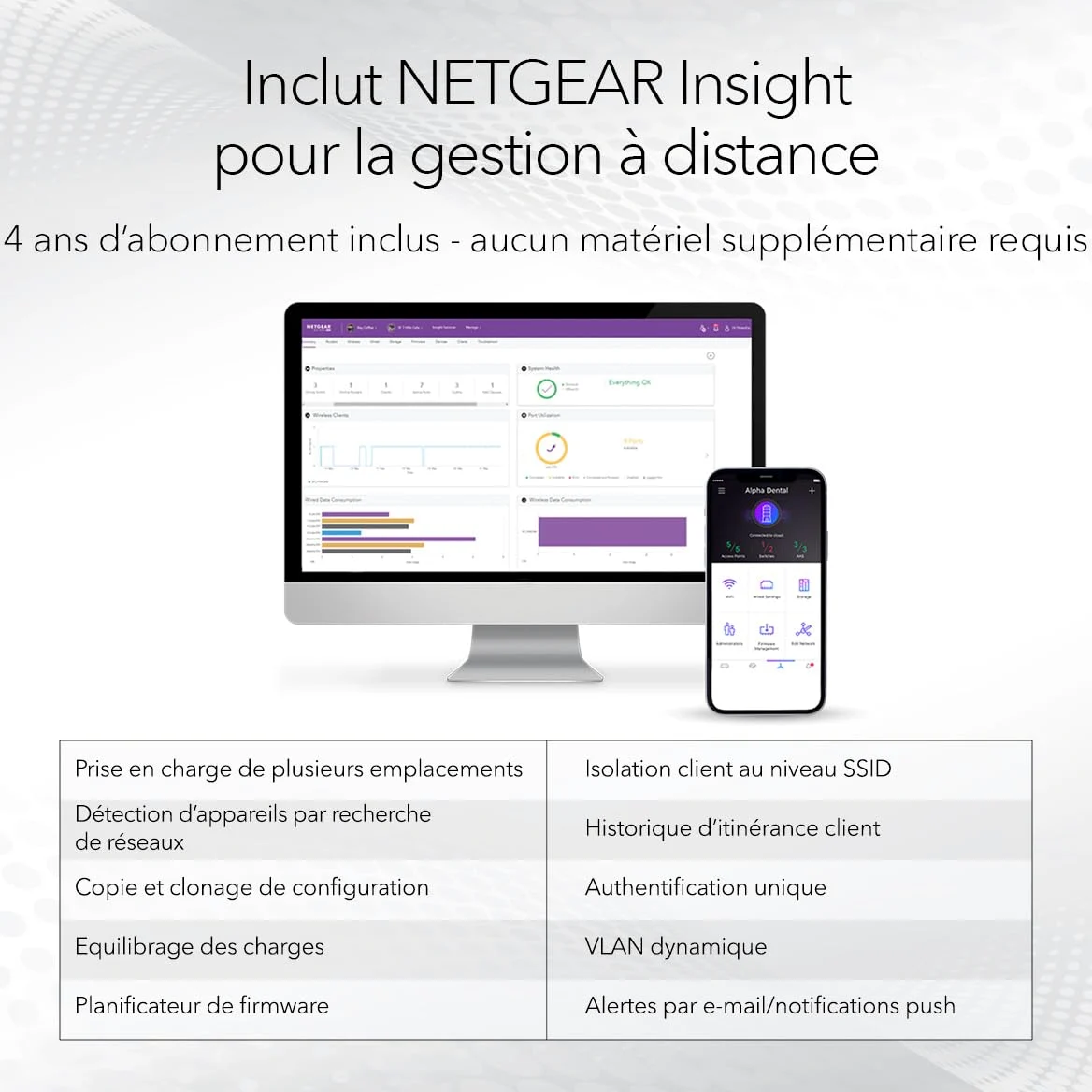 NETGEAR Points d'accès WiFi 6 PoE+ (WAX628) - WiFi 6 Tri Bandes AX5400, Borne WiFi 6, Port Ethernet 2,5 G, 802.11ax, MU-MIMO, Gestion à Distance Via Insight 4 ans, PoE+ Adaptateur Secteur en Option