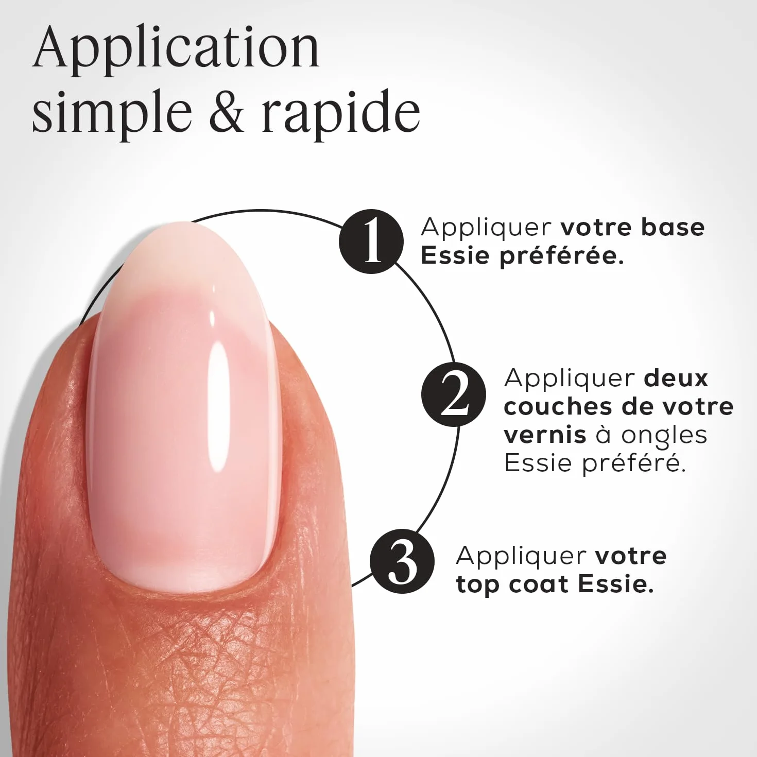 ESSIE Gel Couture Top Coat Vernis à Ongles de Finition Effet Gel Sans Lampe UV Longue Tenue 15 Jours Brillance Miroir Anti-Écaillement Vegan Transparent 13,5 ml