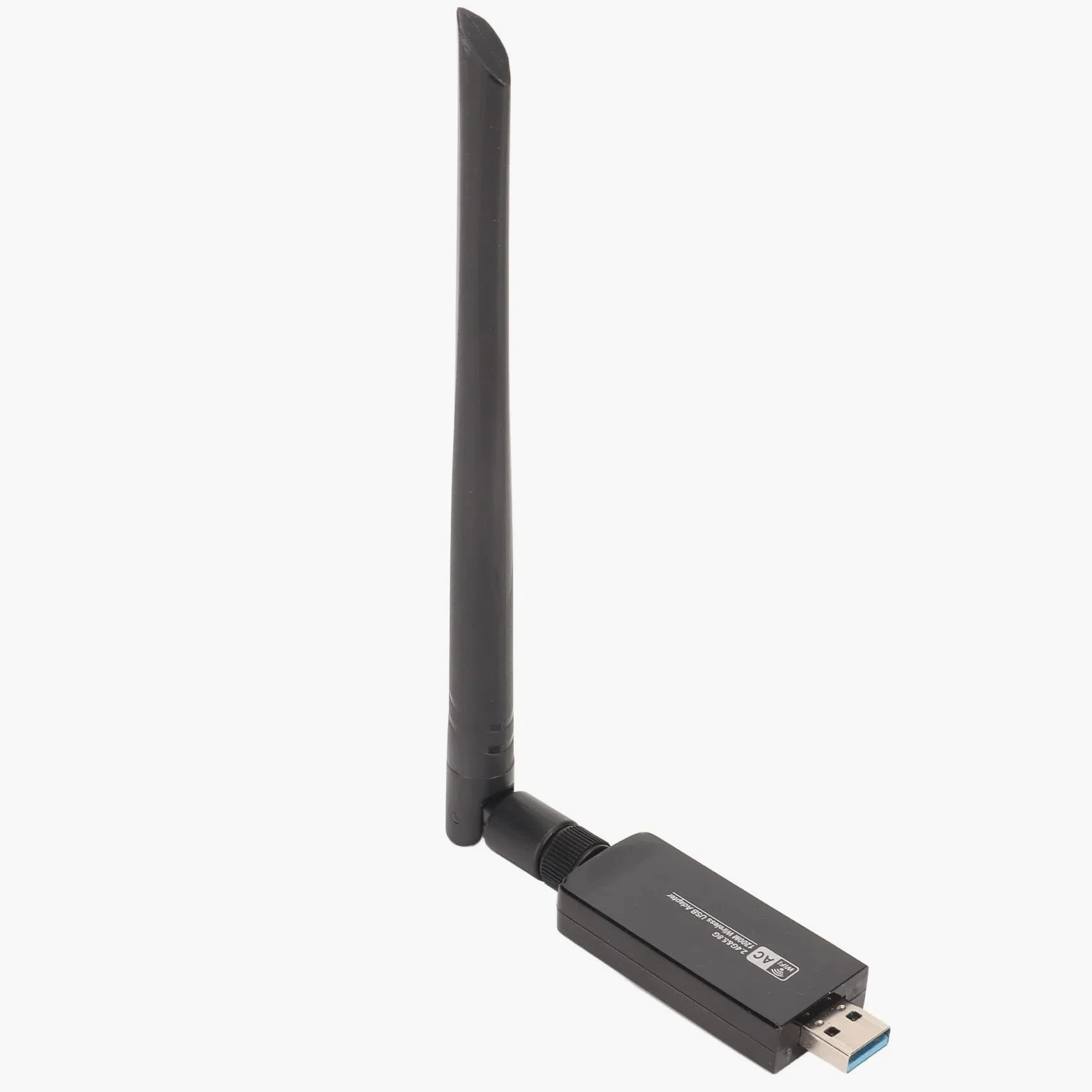 Adaptateur WiFi USB sans Fil pour PC, 1200 Mbps 5G 2,4 G Double Bande 5 DBi Antennes à Gain élevé Adaptateur WiFi pour Android, pour Linux, pour Win 7 8 10 XP