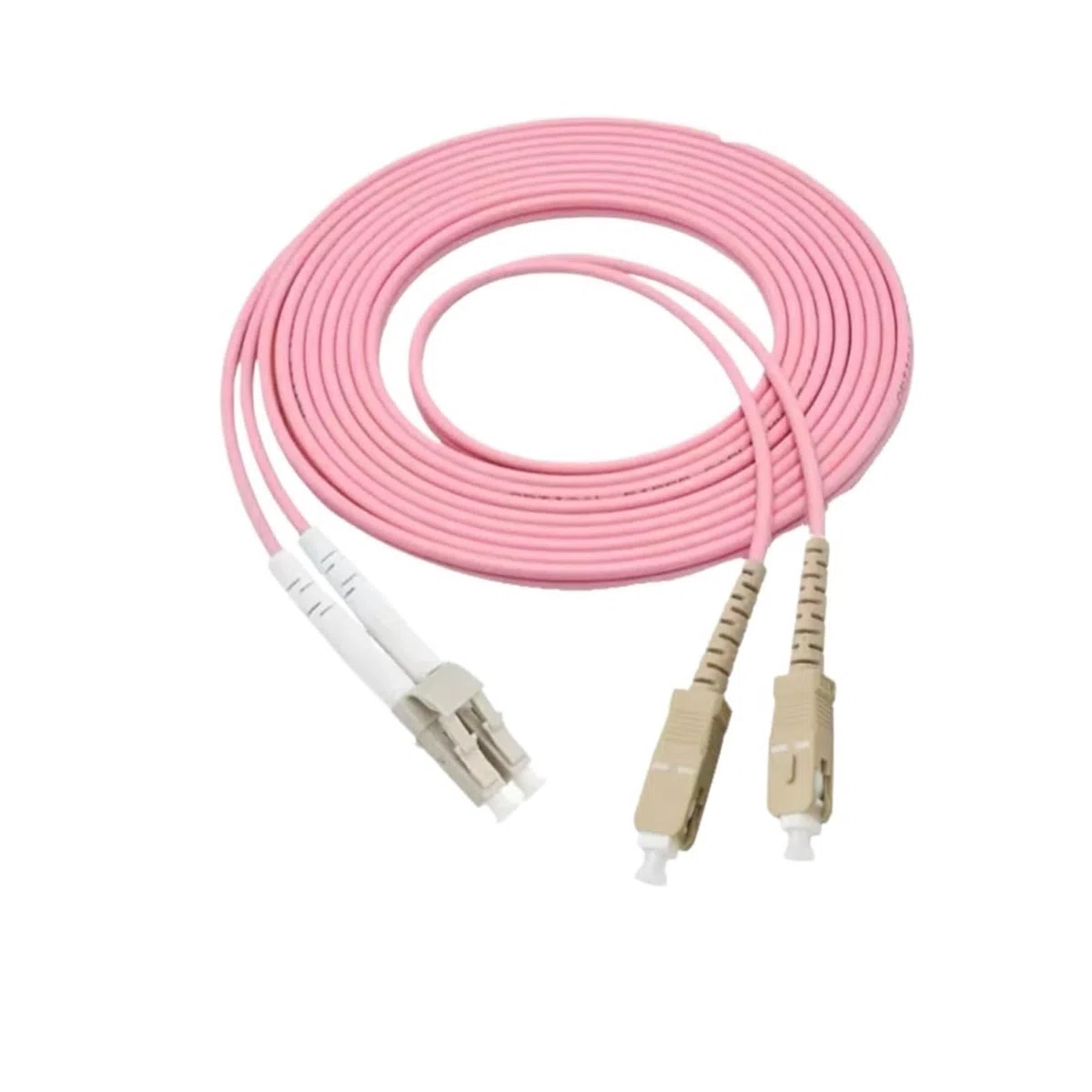 Câble de raccordement à fibre optique LC-SC OM4 Duplex, 1-100 m (60 m, 1 pièce, OM4)