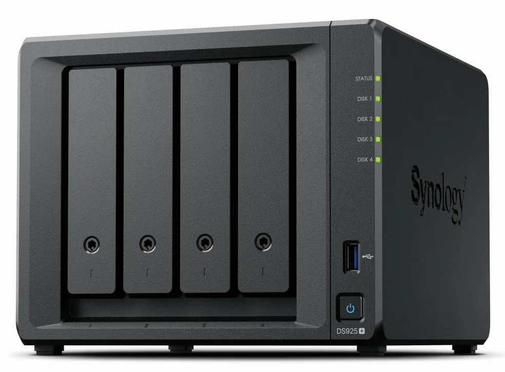 Synology DiskStation DS925+ NAS 4 baies 2,5 GbE extensible 9 baies SSD M.2 NVMe sauvegarde surveillance collaboration