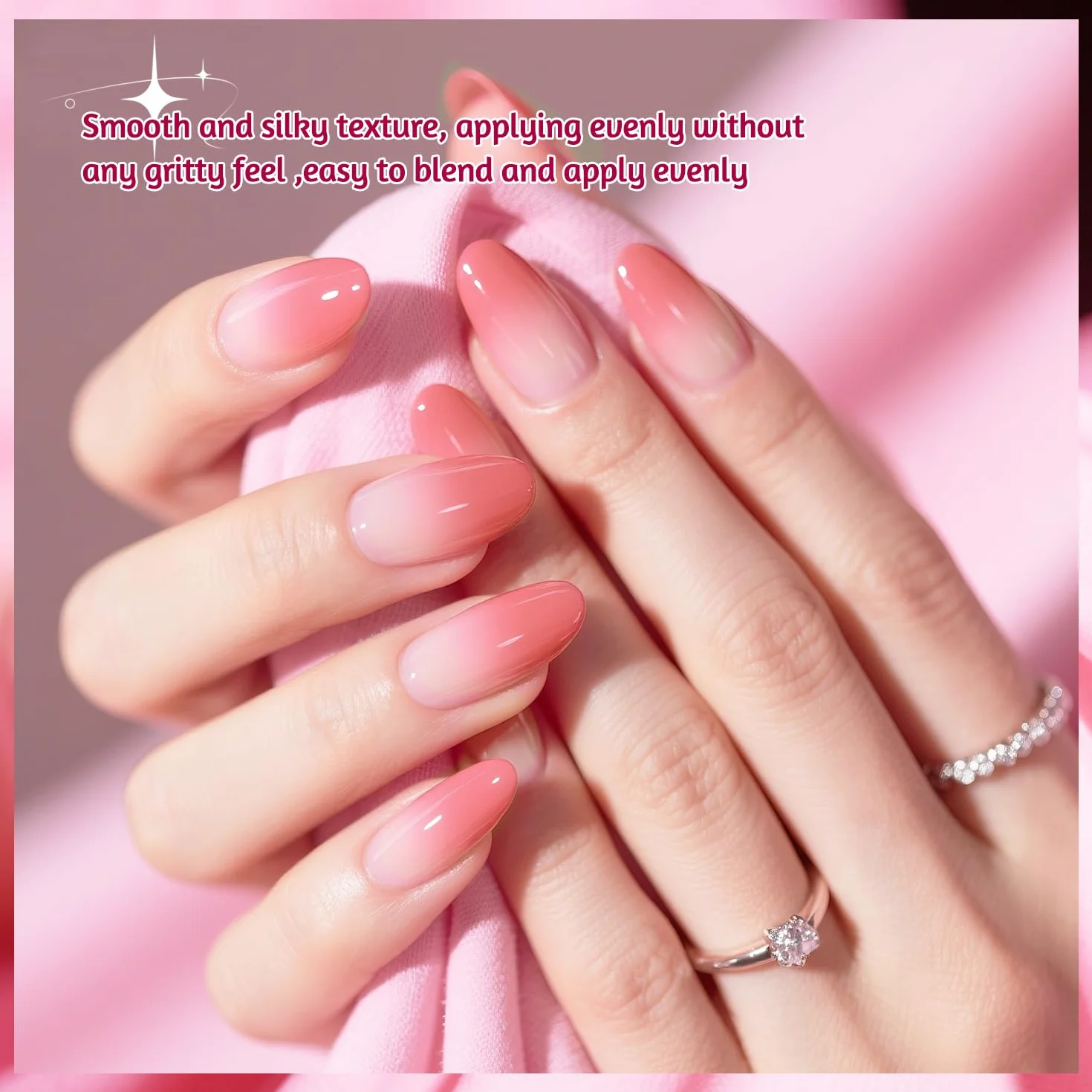 JODSONE 9 couleurs Gel vernis à ongles Pat Painting Gradient Blush Effect Set Nail Art Design