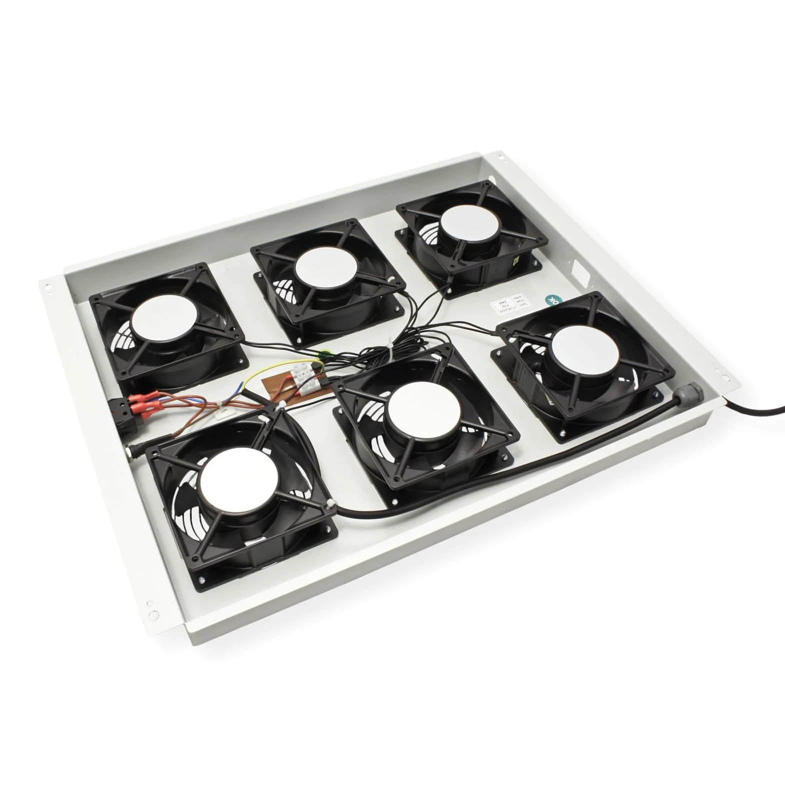 ROLINE Unité de Ventilation de Toit 19 Pouces 6 Ventilateurs, on/Off pour Armoire Serveur Gris