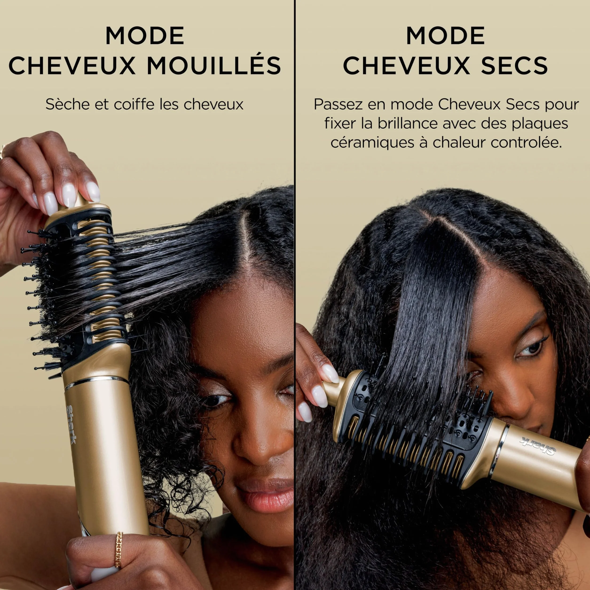 Shark Glam Multistyler Brosse soufflante et volumisante Lisseur cheveux Boucleurs auto-enroulants