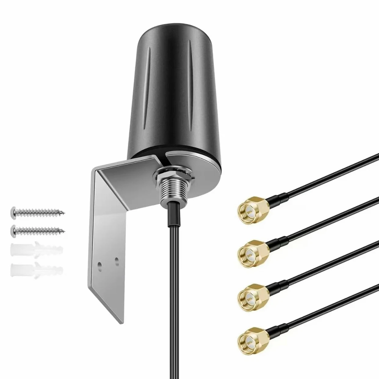 Antenne externe 4 x 4 MIMO omnidirectionnelle à profil bas bande large 4G LTE 5G pour augmenter les performances des routeurs 4G/5G, passerelles, Hotspot Verizon AT&T T-Mobile RV Home Internet