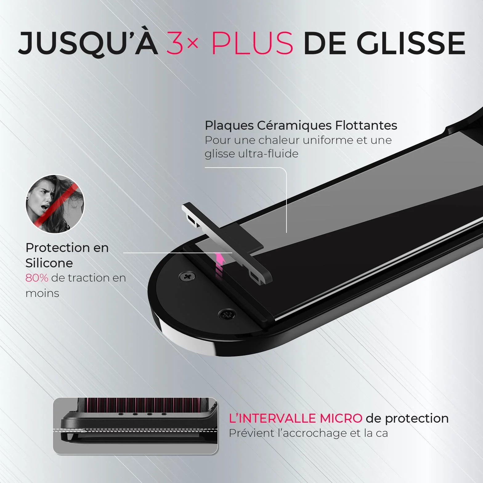 TYMO Lisseur Cheveux Professionnel 2 en 1 Fer à Lisser et Boucleur Brosse Lissante Ionique Anti-Brûlure Anti-Emmêlage