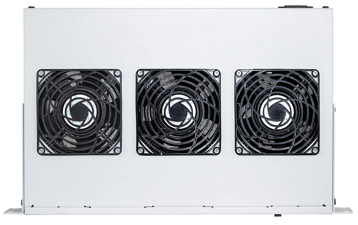 Intellinet - RacK-L?ftereinsatz - Mit 3 Cooling Fans - Wechselstrom 220/240 V - Grau, Ral 7035 - 1u - 48.3 Cm (19")