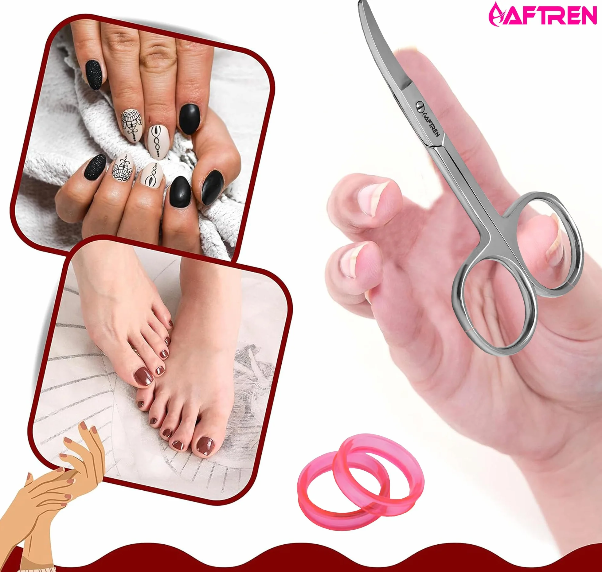 Ciseaux à ongles bébé Coupe-ongles sécurité acier inoxydable