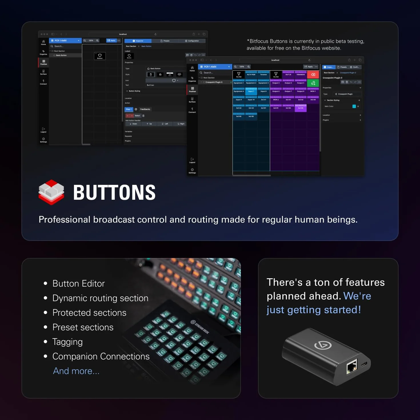 Elgato Station d'accueil réseau pour Stream Deck - Adaptateur Ethernet filaire, PoE ou USB, montage bureau/mur/support SDXL