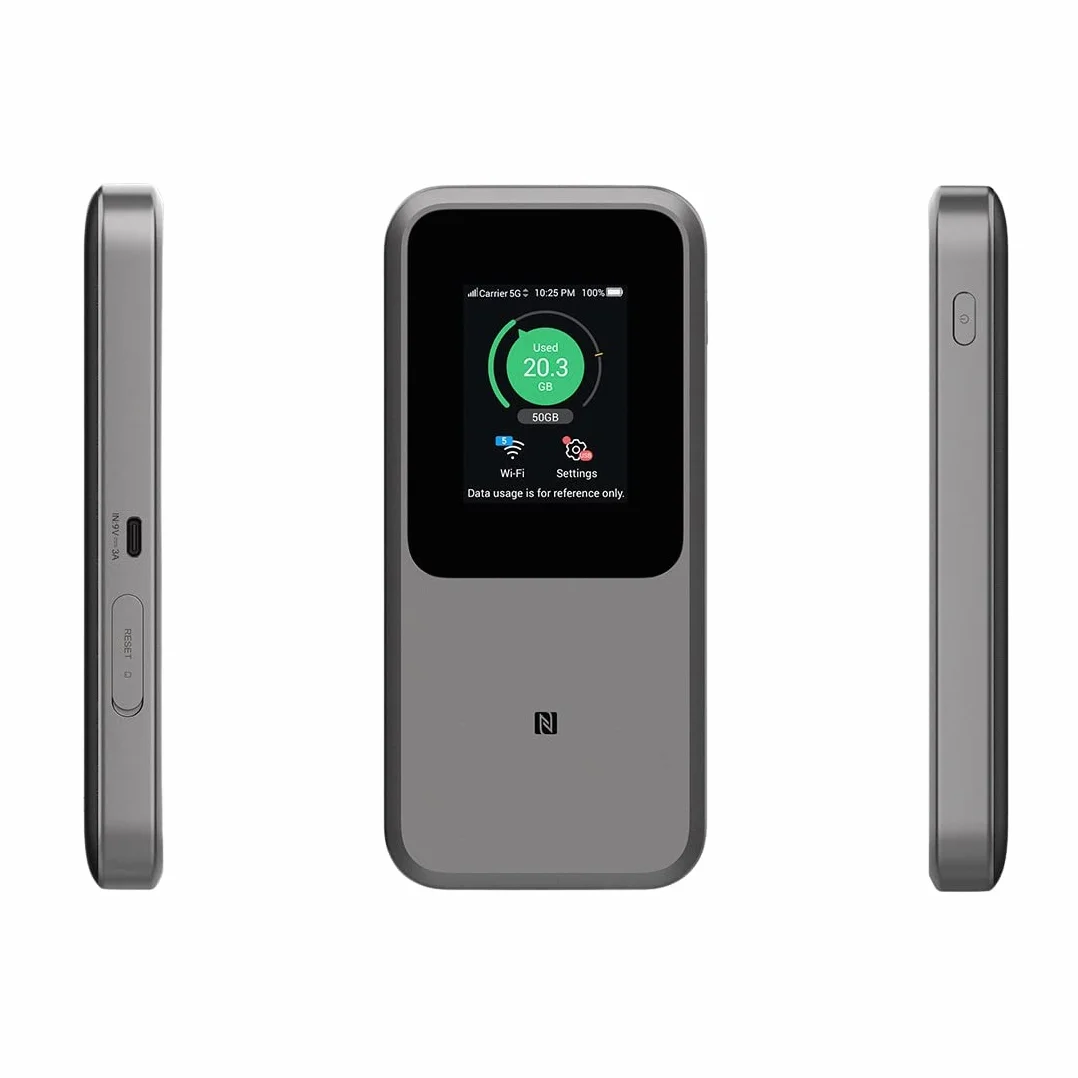 ZTE MU5120 Hotspot WiFi Portable 5G 10000 mAh Charge inversée 18 W NFC écran Tactile 2,4" 32 appareils SIM déverrouillée