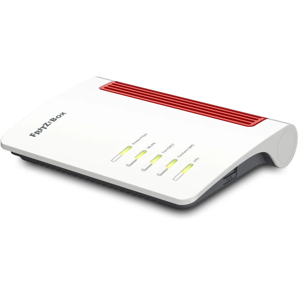 AVM Fritz!Box 5530 Fiber Edition XGS-PON Modem Routeur Fibre Optique et Mesh Master avec Wi-FI 6 jusqu'à 2400 Mbit/s (5 GHz) + 600 Mbit/s (2,4 GHz), LAN 2,5 Gigabit, 4X Gigabit-LAN, 2X USB 3.0