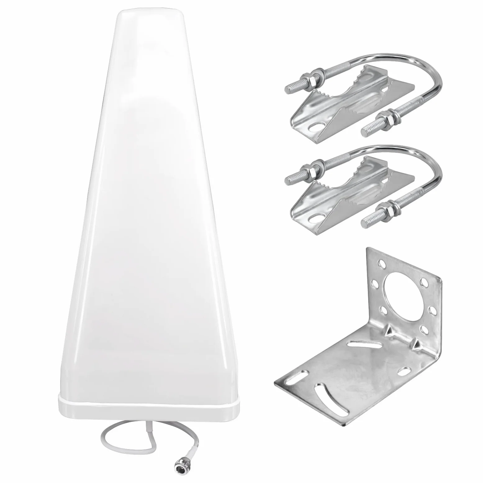 Antenne directionnelle Yagi 12DBi 4G/5G/LTE WiFi Antenne extérieure 698-3800 MHz Antenne à gain élevé N Connecteur femelle Universel Fixe Extérieur pour Boost de Signal