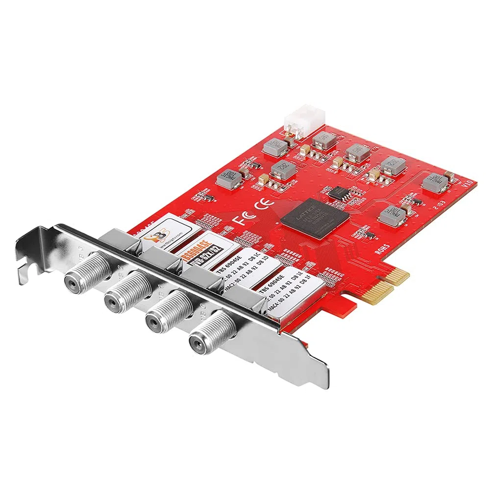 TBS DVB-S2/S Quad Tuner carte PCIe pour satellite TV en direct