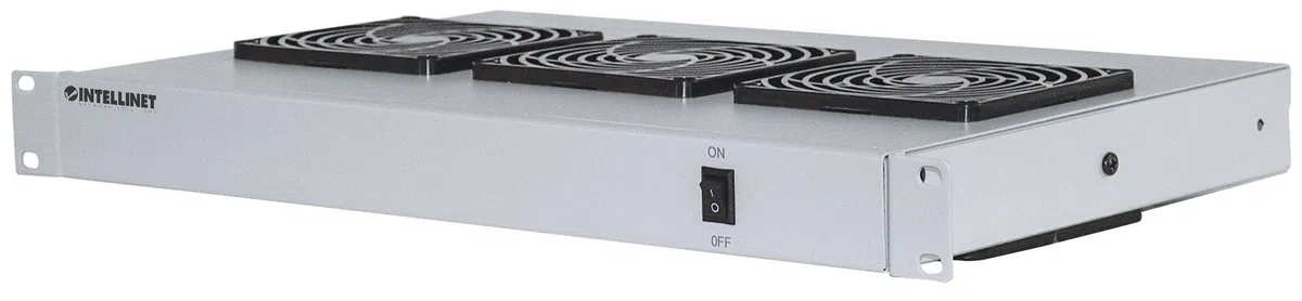 Intellinet - RacK-L?ftereinsatz - Mit 3 Cooling Fans - Wechselstrom 220/240 V - Grau, Ral 7035 - 1u - 48.3 Cm (19")