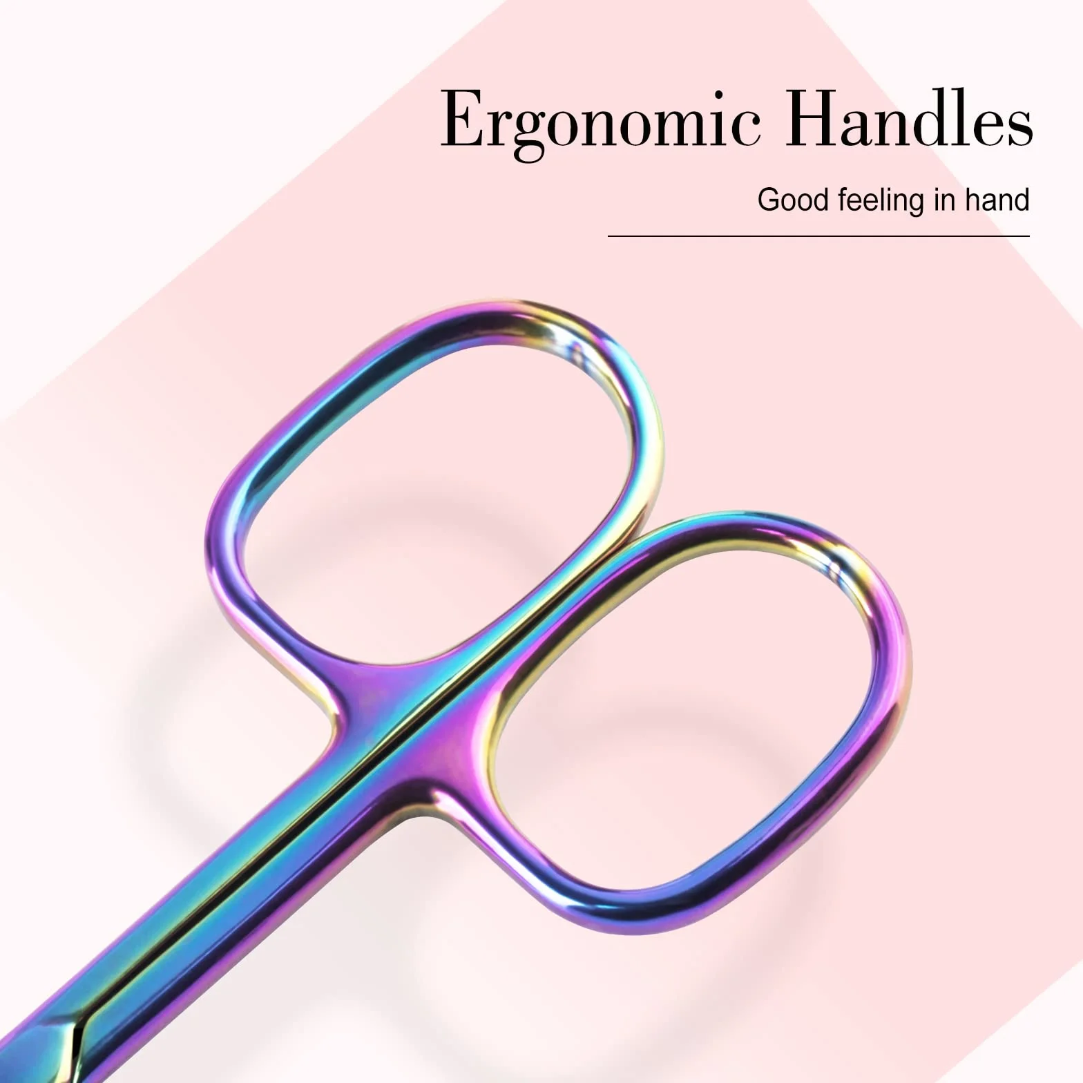 BNG Ciseaux à cuticules professionnels incurvés pour ongles, outil de pédicure manucure nail art violet
