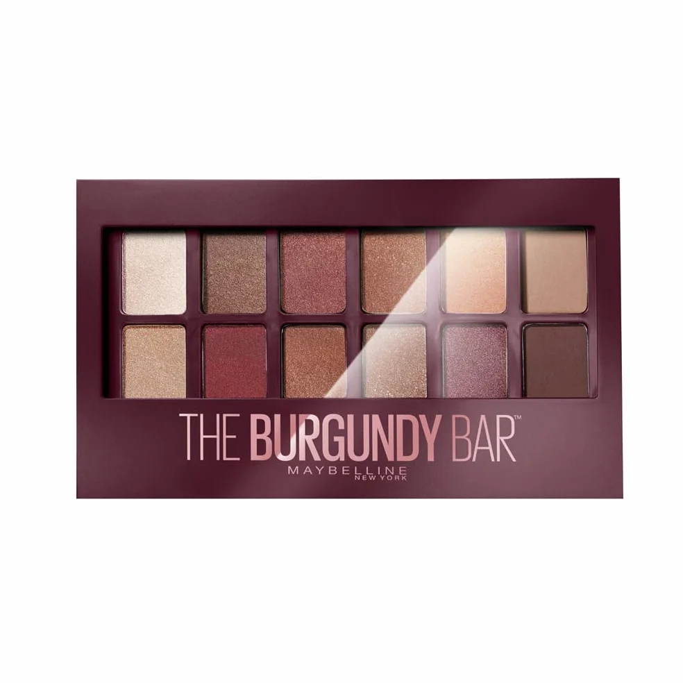 Maybelline New York Palette Fards à Paupières The Burgundy Bar 12 Couleurs