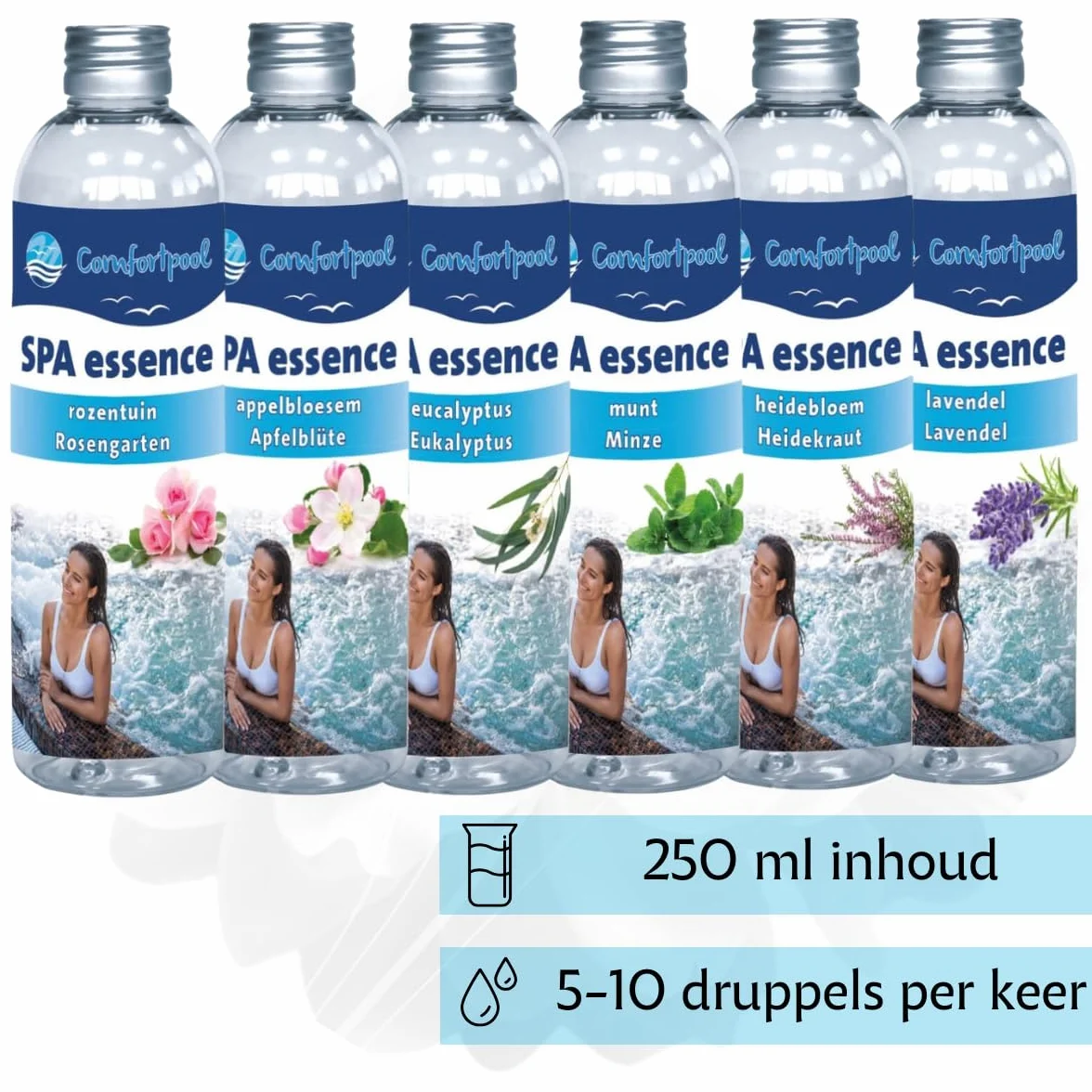 Huile de Bain Spa Essence Huile parfumée de Luxe pour Spa Jacuzzi Bruyère