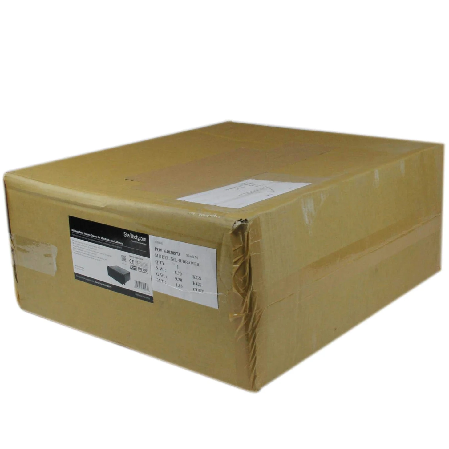 StarTech Tiroir de Montage en Rack 4U en Acier 19", 25kg (4UDRAWER) | Tiroir de stockage, Armoire AV/serveur/réseau, Robuste