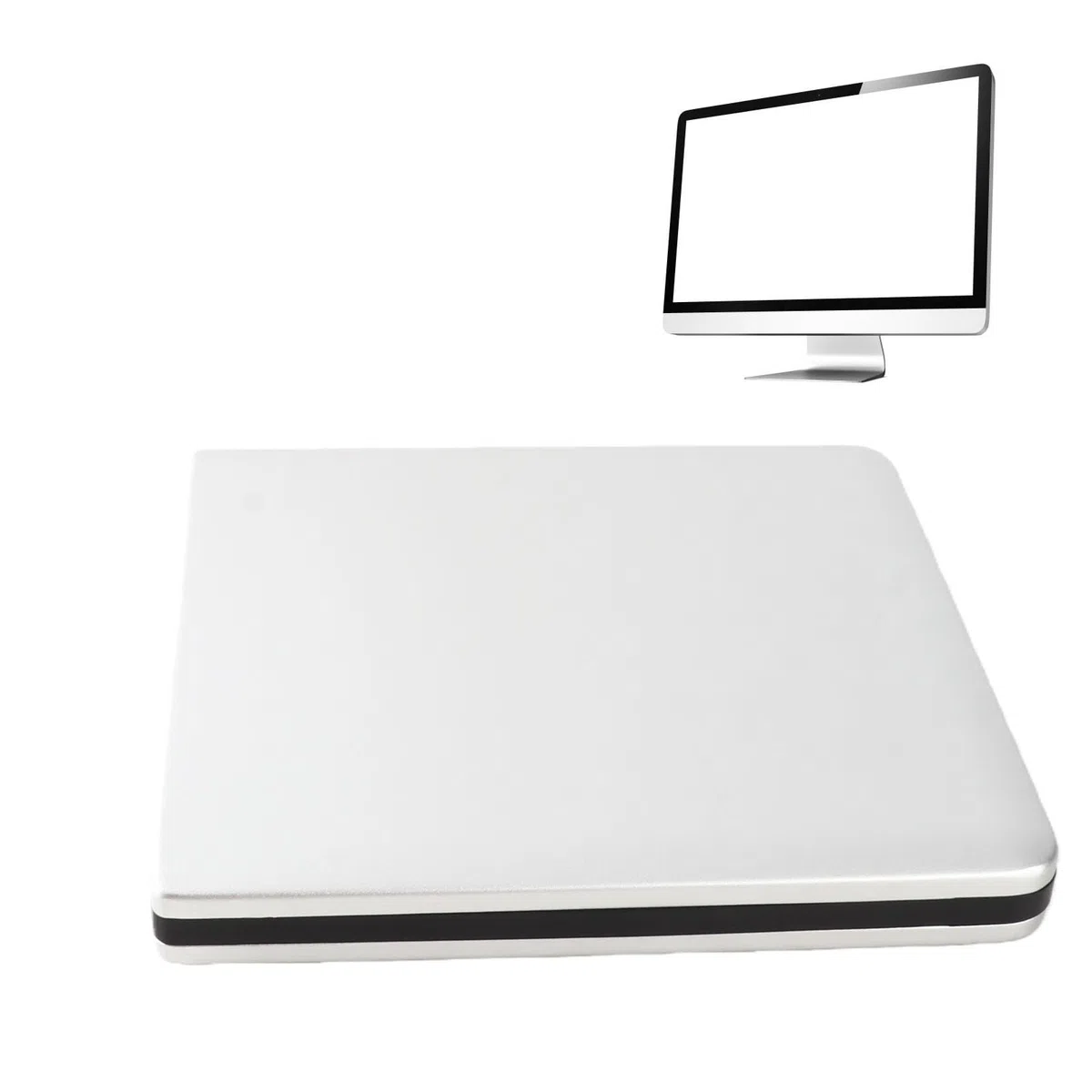 Sutinna USB 3.0 Blu-Ray PC Portable Lecteur Optique Externe, DVD CD BD Writer Recorder Slim Portable Driver Mobile Alliage d'aluminium PC Graveur DVD Externe CD Driver