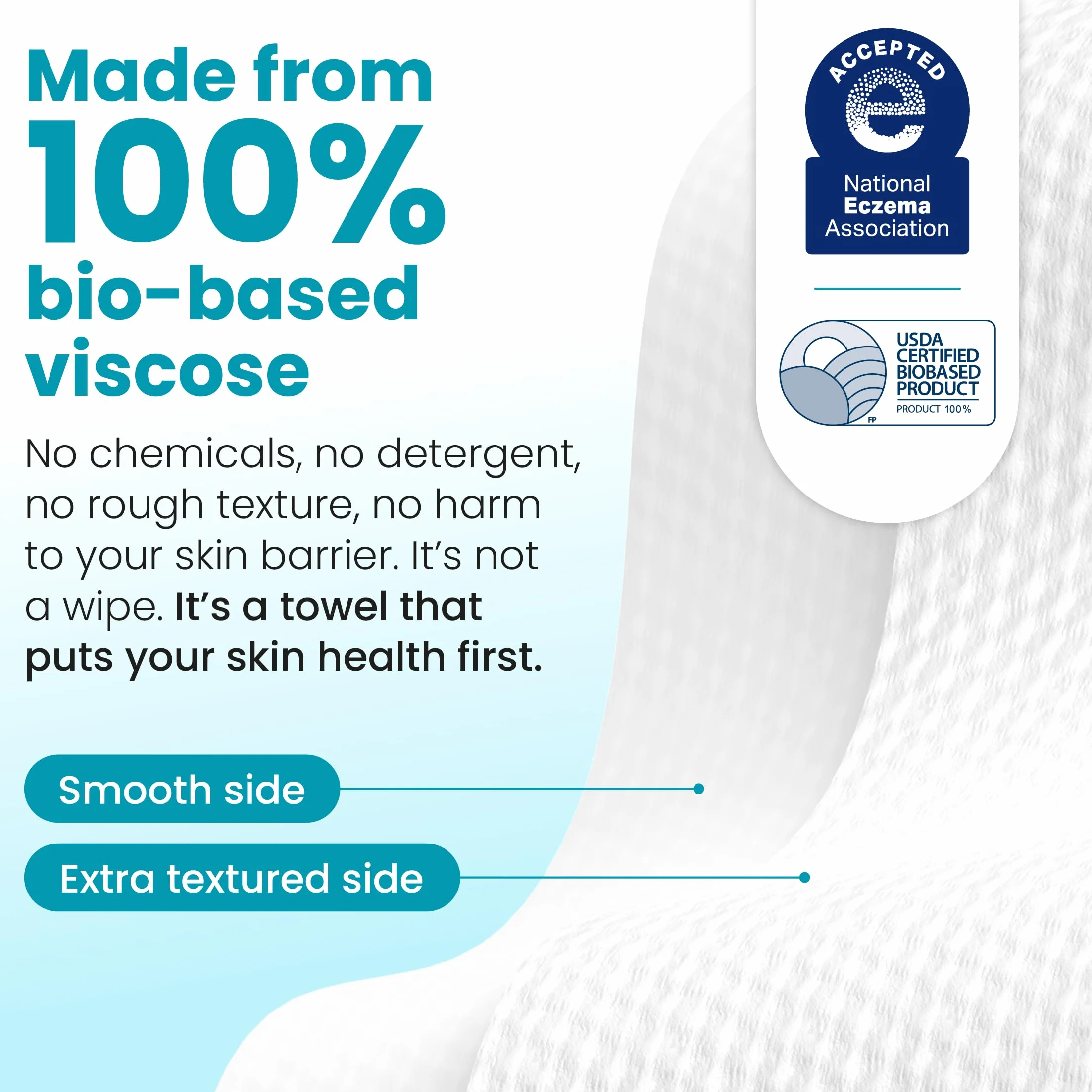 CLEAN SKIN CLUB Blemish Control Clean Towels XL lingettes exfoliantes visage 50 pièces