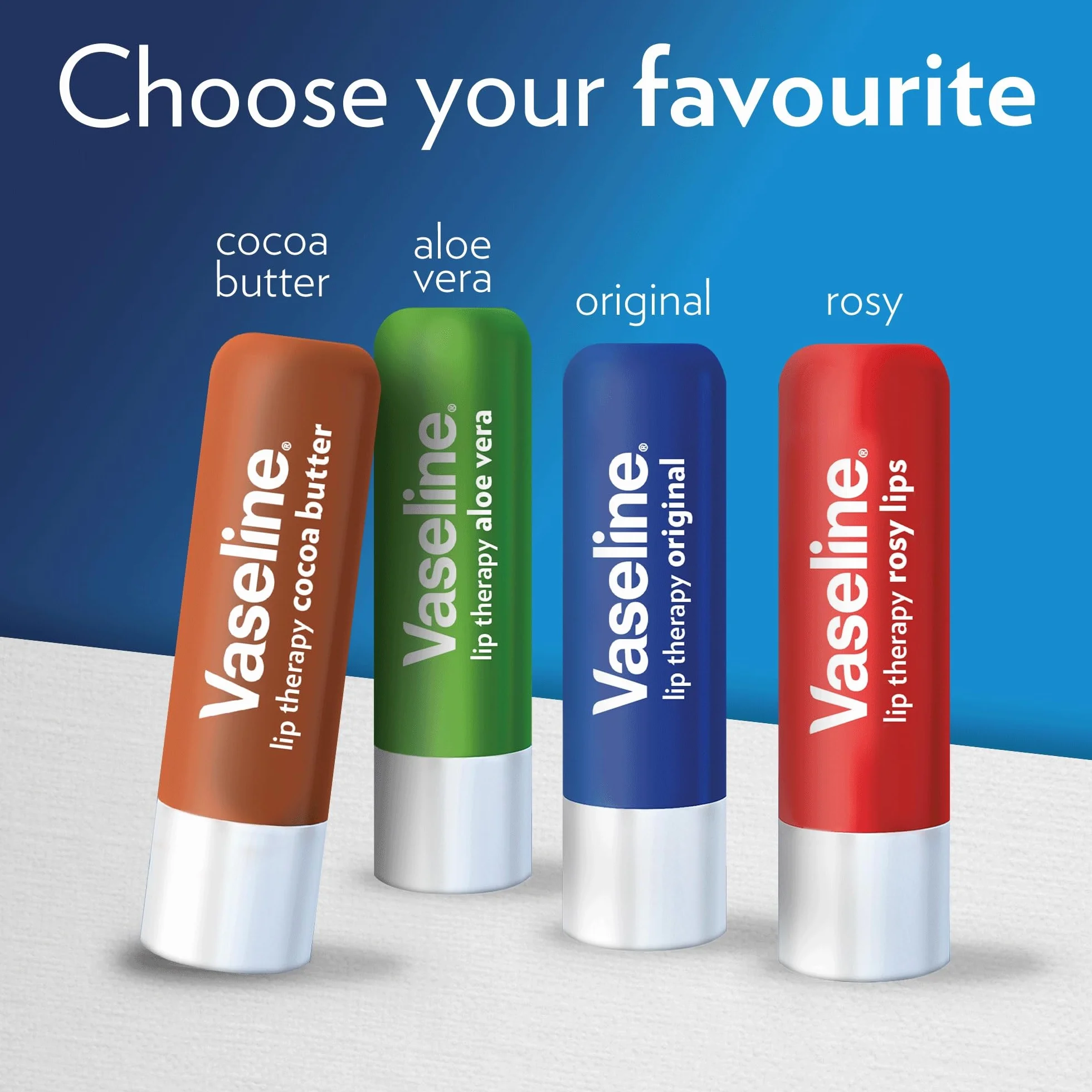 Vaseline Lip Therapy Cocoa Butter Baume à lèvres teinté beurre de cacao karité 2 x 4.8g