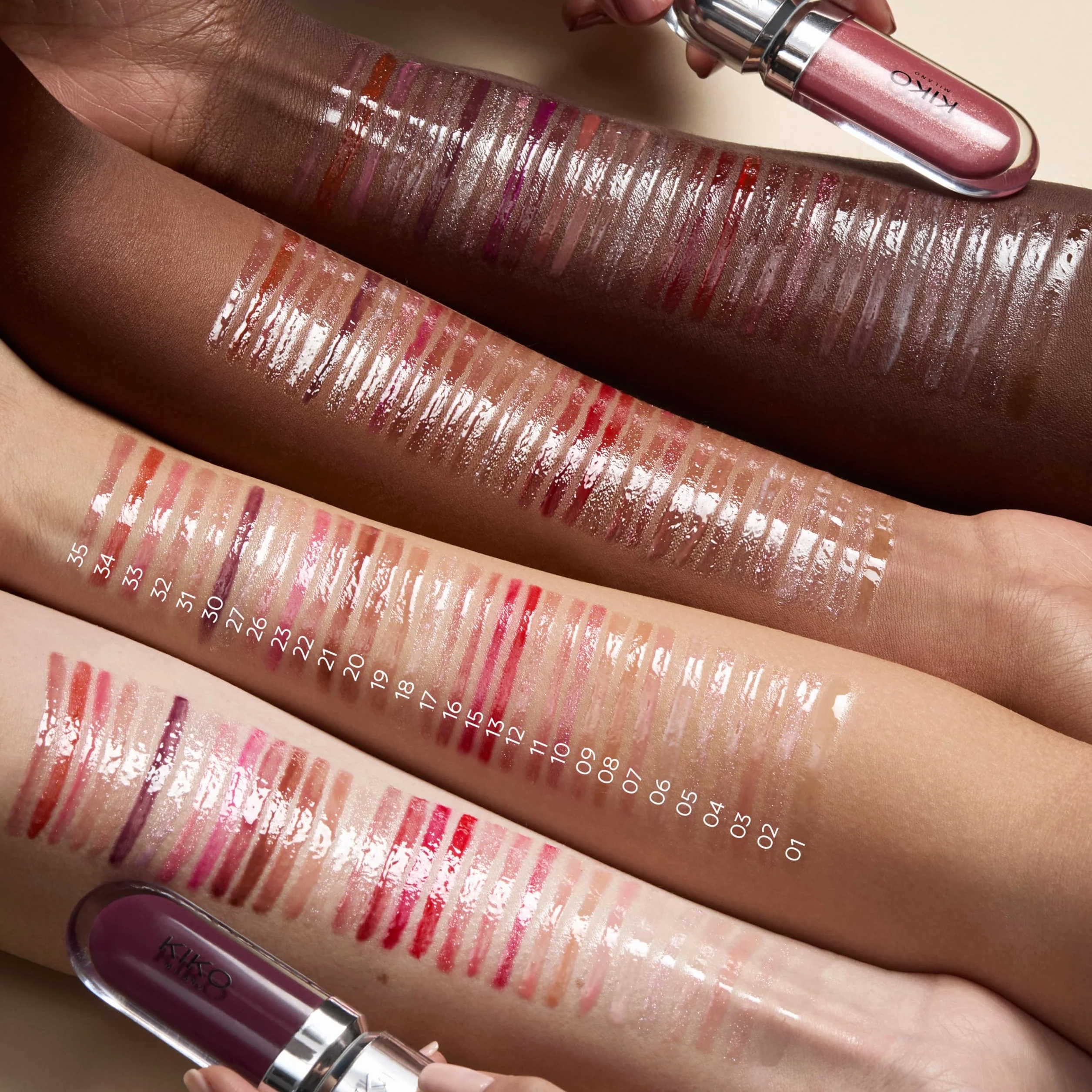 KIKO Milano 3D Hydra Lipgloss 17 Brillant à Lèvres Hydratant Longue Tenue