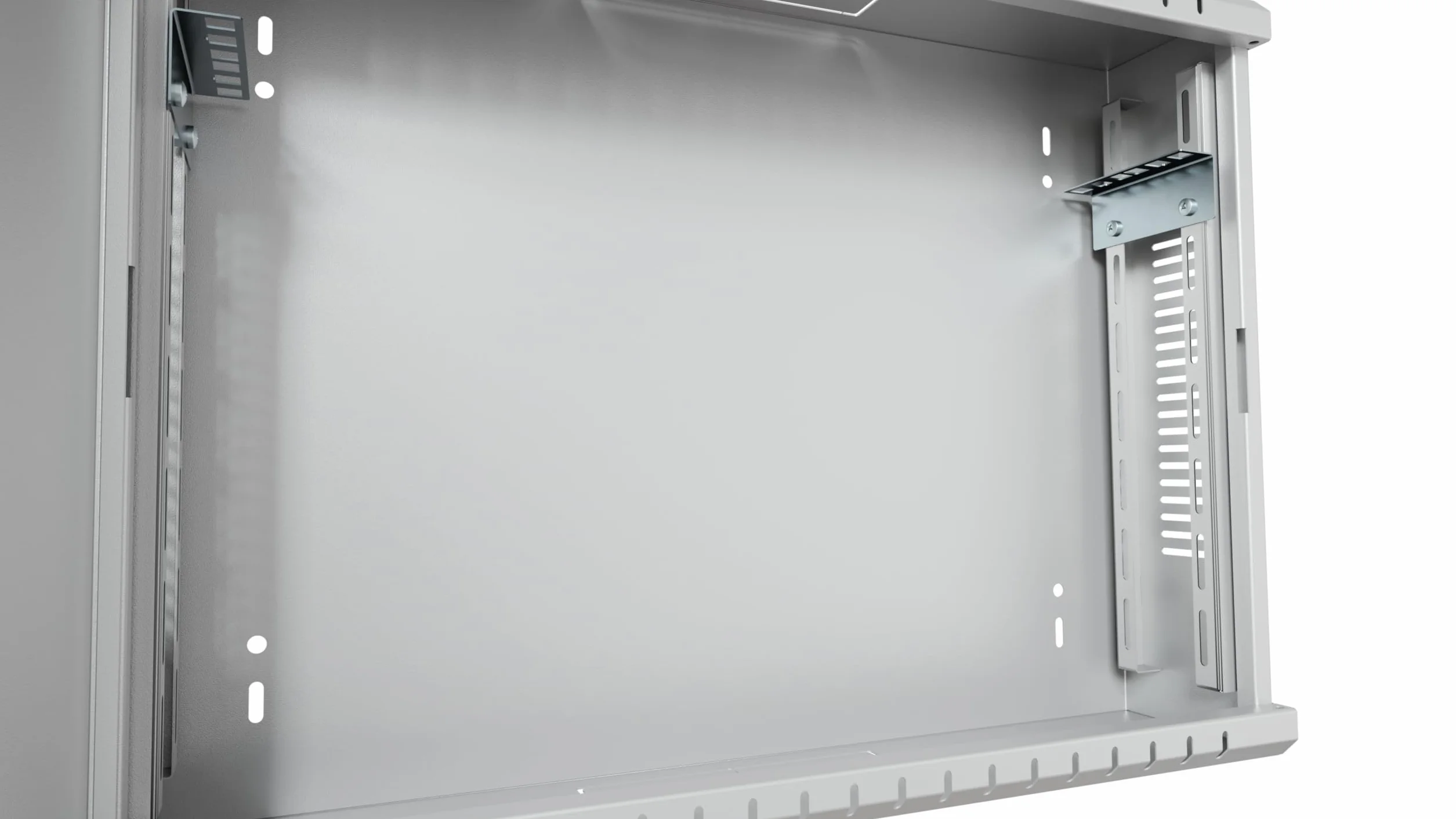 DVR CCTV Armoire Murale 2U 19 Pouces 120 mm | Baie Informatique en Acier | Bureau Informatique, NVR, Boîtier pour Caméra de Vidéosurveillance, Dimensions compactes, Réglable, Gris