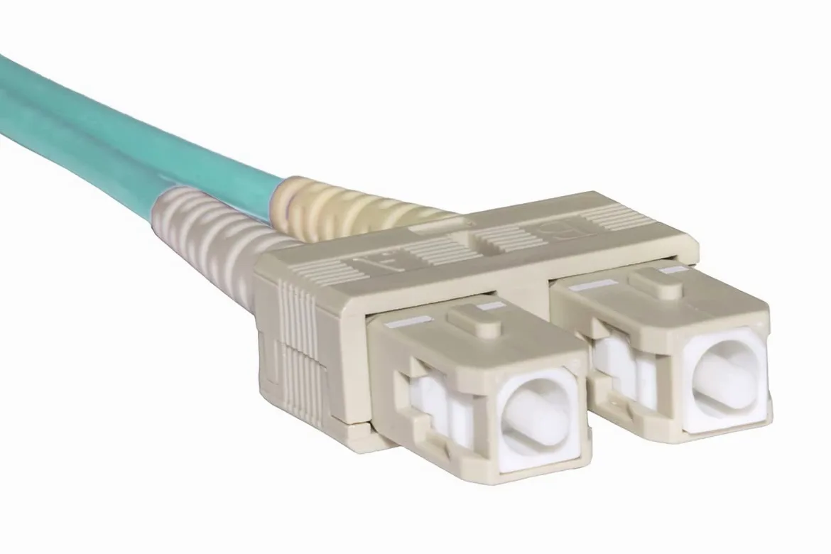Câble fibre optique multimode LSZH Duplex OM3 50/125, LC-SC, 40 m