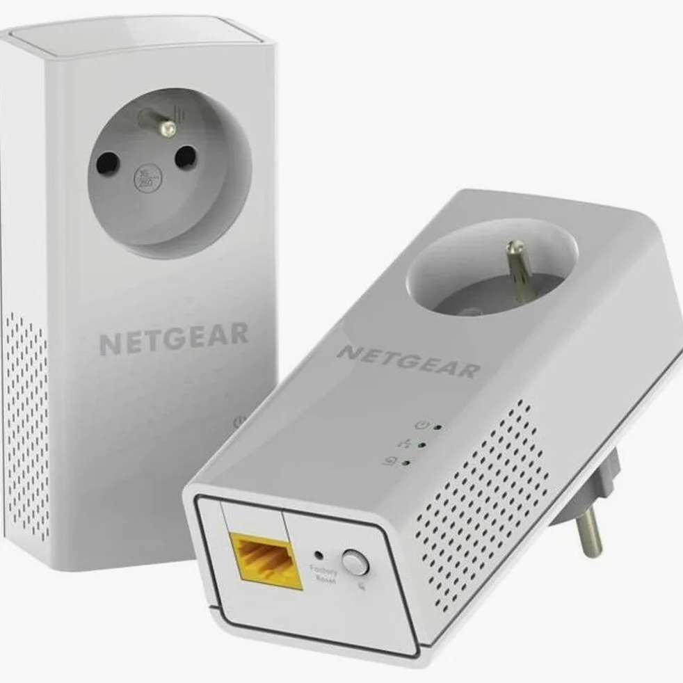 NETGEAR PLPW1000, CPL WiFi 1000 Mbps avec 1 Port Ethernet, Prise CPL Fibre idéal & PLP1000, CPL 1000 mbps avec Port Ethernet, Prise CPL Fibre idéal pour Avoir Internet Partout dans la Maison