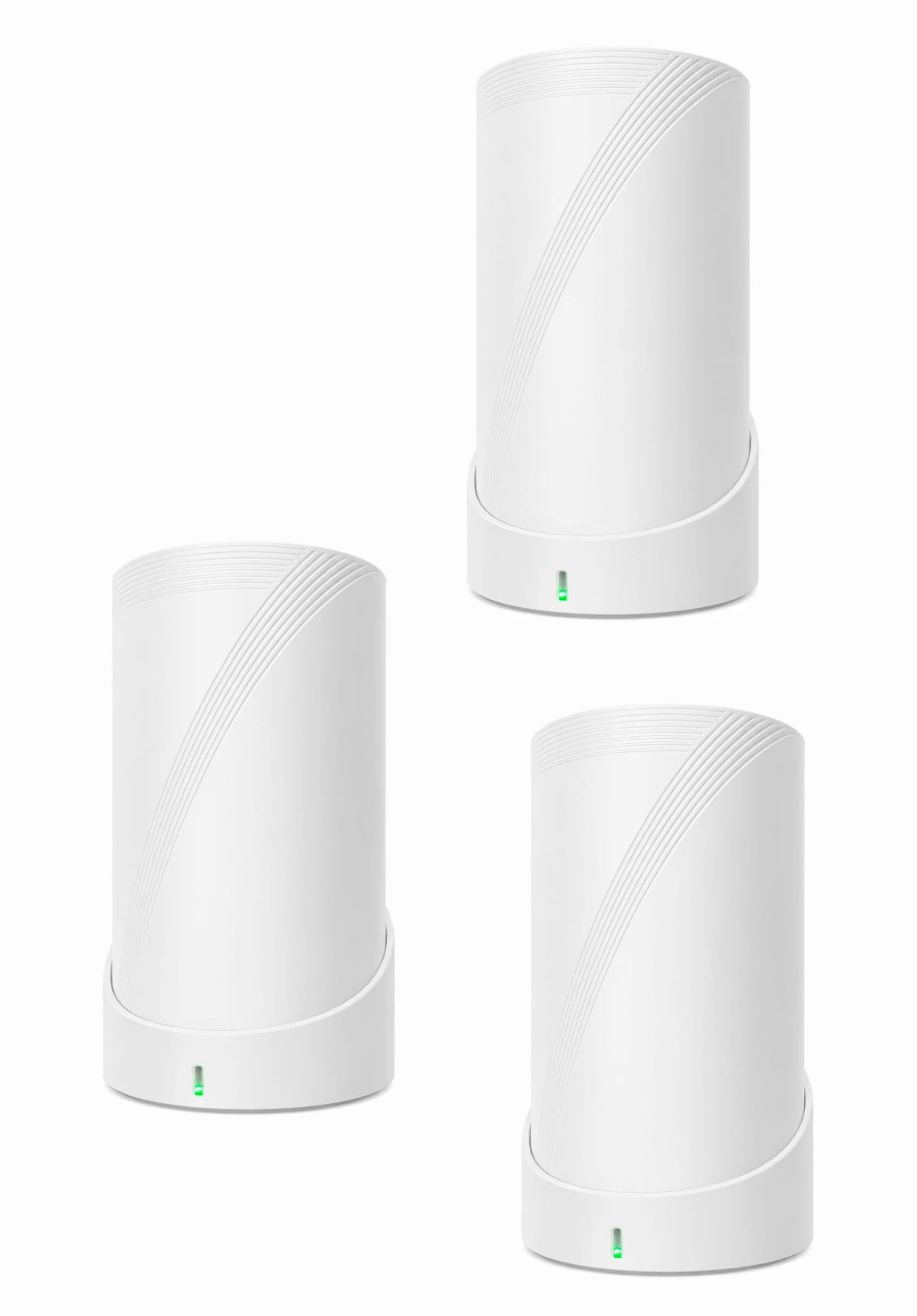 Support mural compatible avec TP-Link Deco BE63, BE65, BE67, BE10000, BE9300, BE14000, XE75, XE75 Pro, X75 et X80 (lot de 3) - Étagère murale pour routeur WiFi 7 et 6E - ABS (blanc)