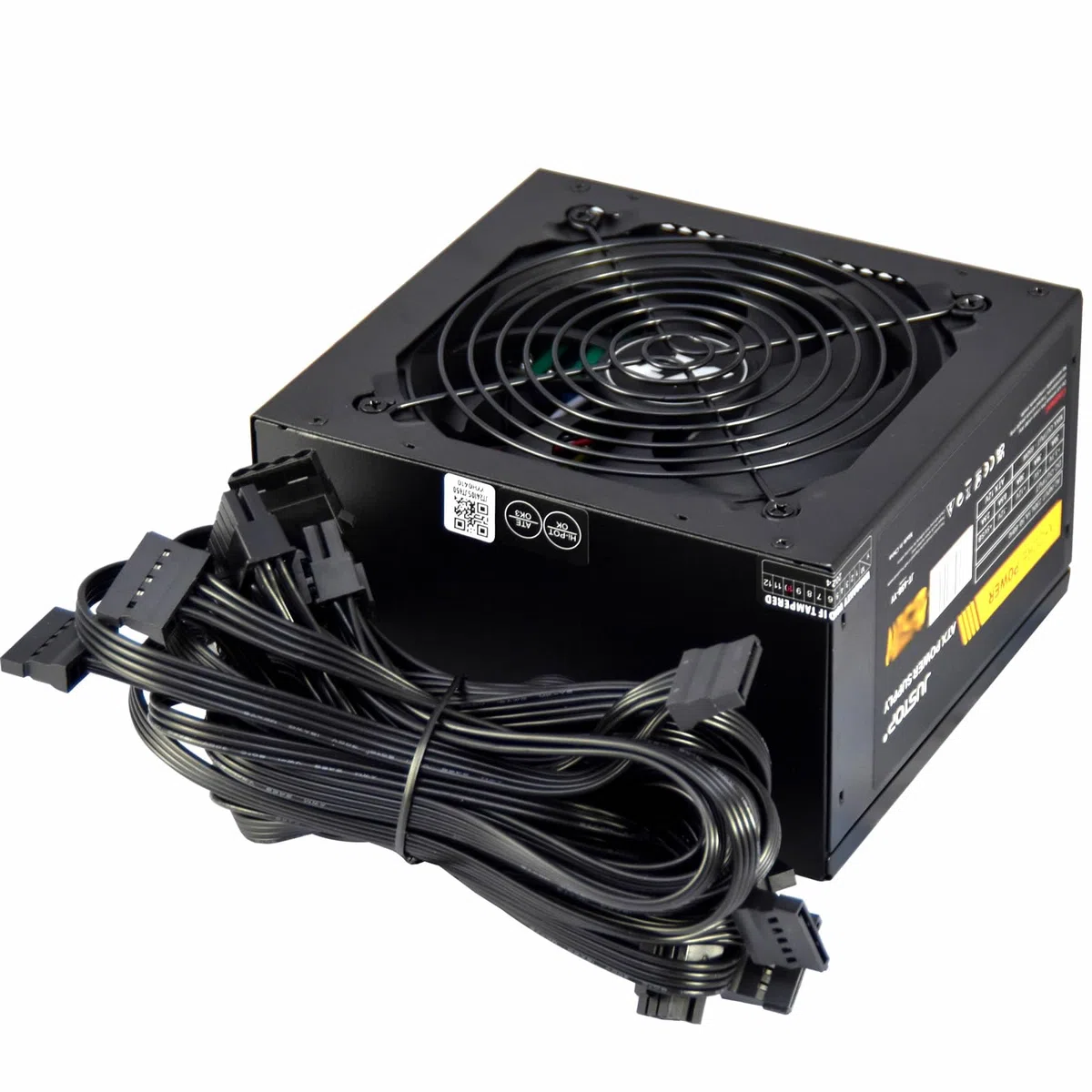 Bloc d'alimentation Noir 750 W, Alimentation à découpage, Ordinateur de Bureau, PC de Bureau, Ventilateur ATX 120 mm, 8 Broches 12 V, PCI-E 6+2 Broches, 6 Ports SATA