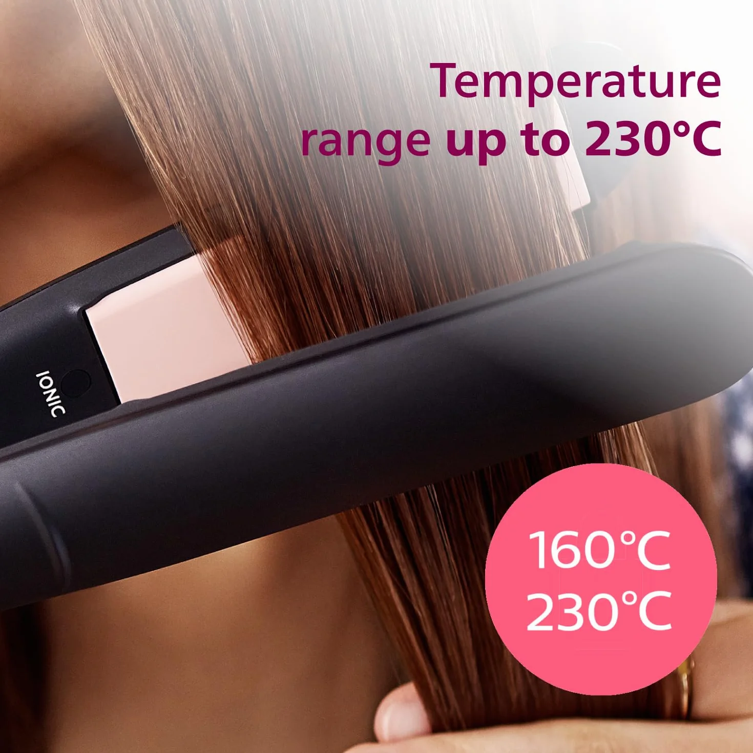 Philips Lisseur ThermoProtect StraightCare Essential Noir BHS378/00