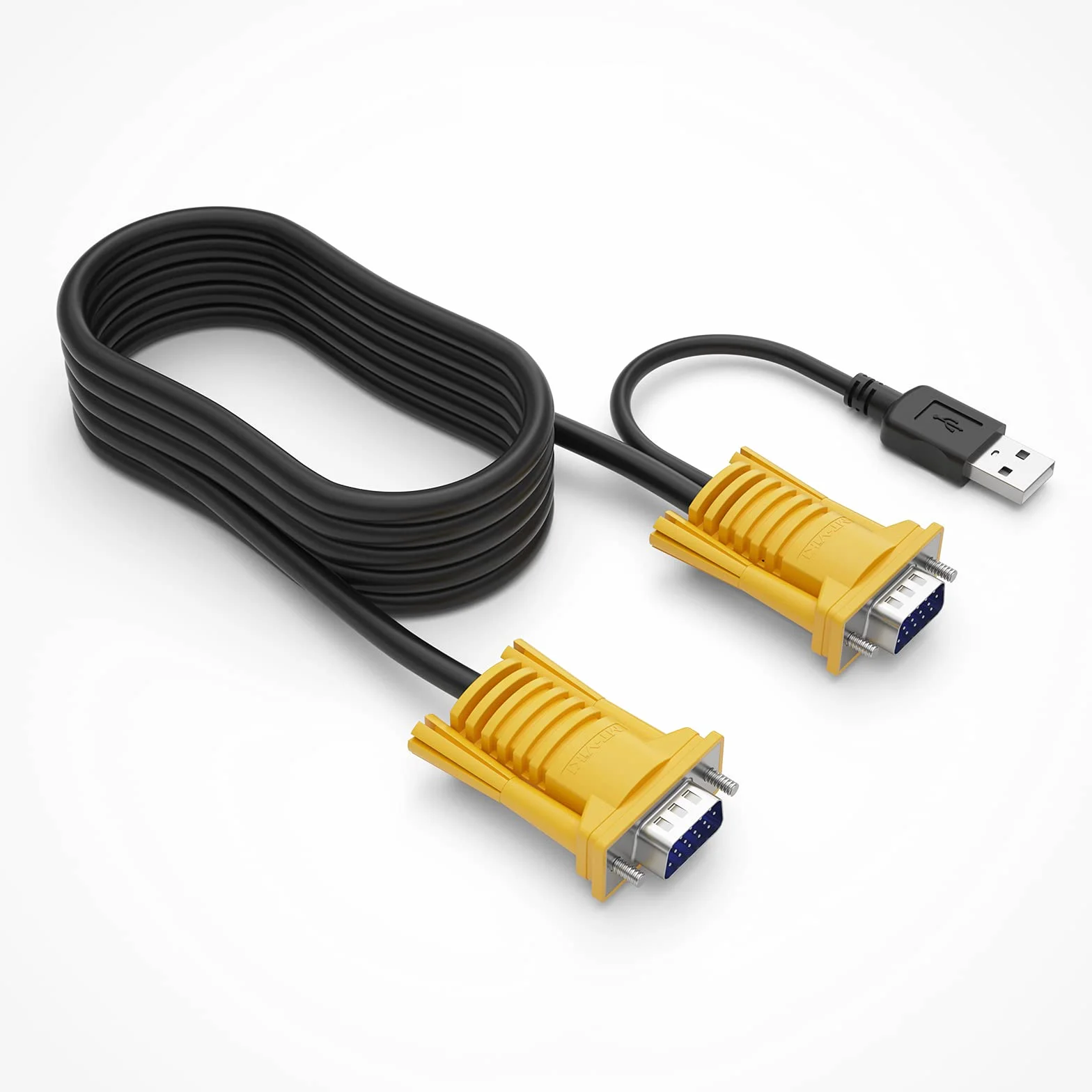 Câble USB VGA KVM 2 en 1 3 m pour commutateur KVM