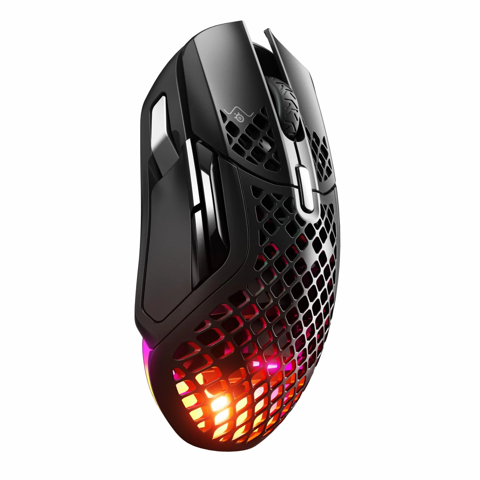SteelSeries Aerox 5 Wireless - Souris Gaming perforée RGB - Design Ultra-léger et étanche & QcK XXL - Tapis de Souris de Jeu - Tissu - Base en Caoutchouc - Noir (900 mm x 400 mm)
