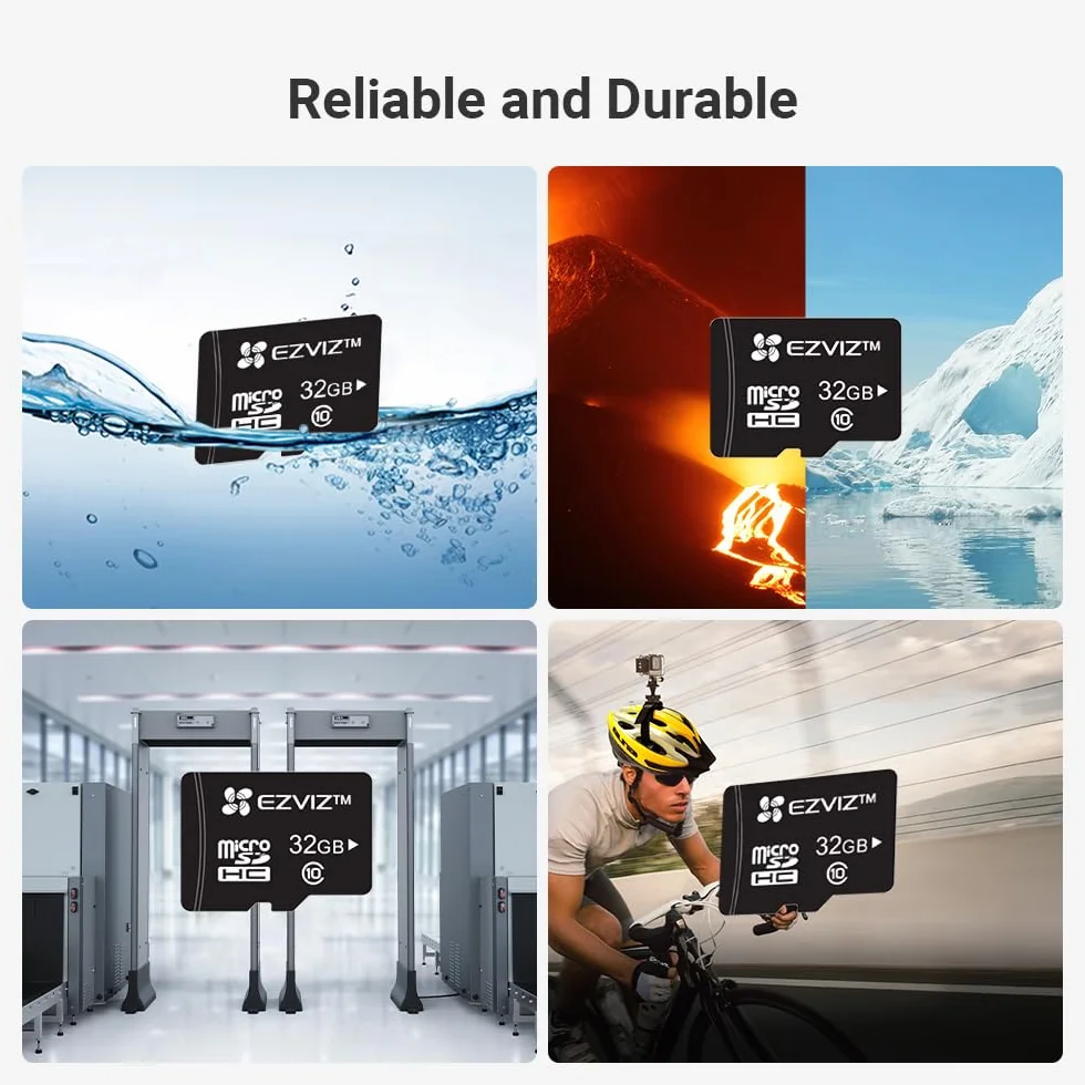 EZVIZ Carte Mémoire Micro SD 32 Go Classe 10 UHS Haute Vitesse