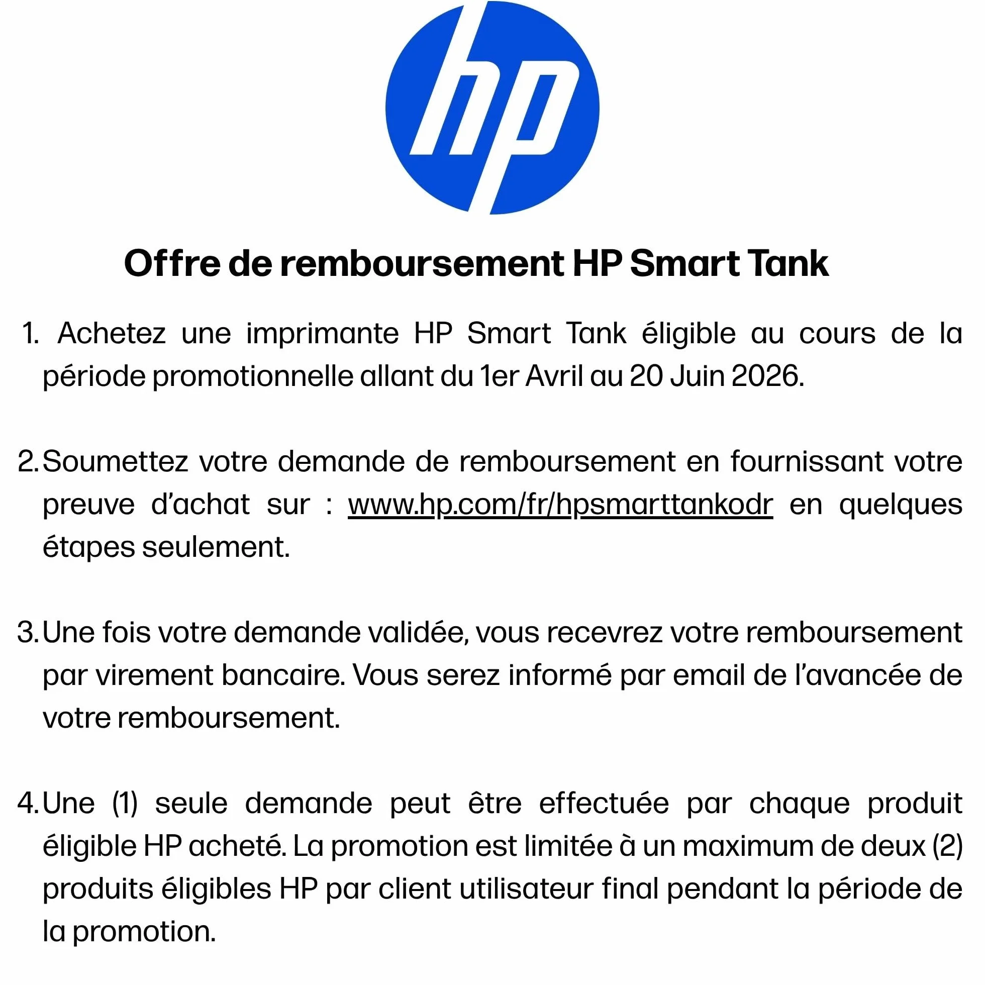 HP Smart Tank 7606 Imprimante Multifonction A4 Réservoir Encre Rechargeable Couleur Scanner Photocopieur Fax Wi-Fi