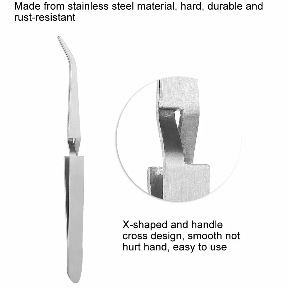 Pince à Pincher Classique en Acier Inox pour Ongles, Outil Nail Art Manucure Pédicure