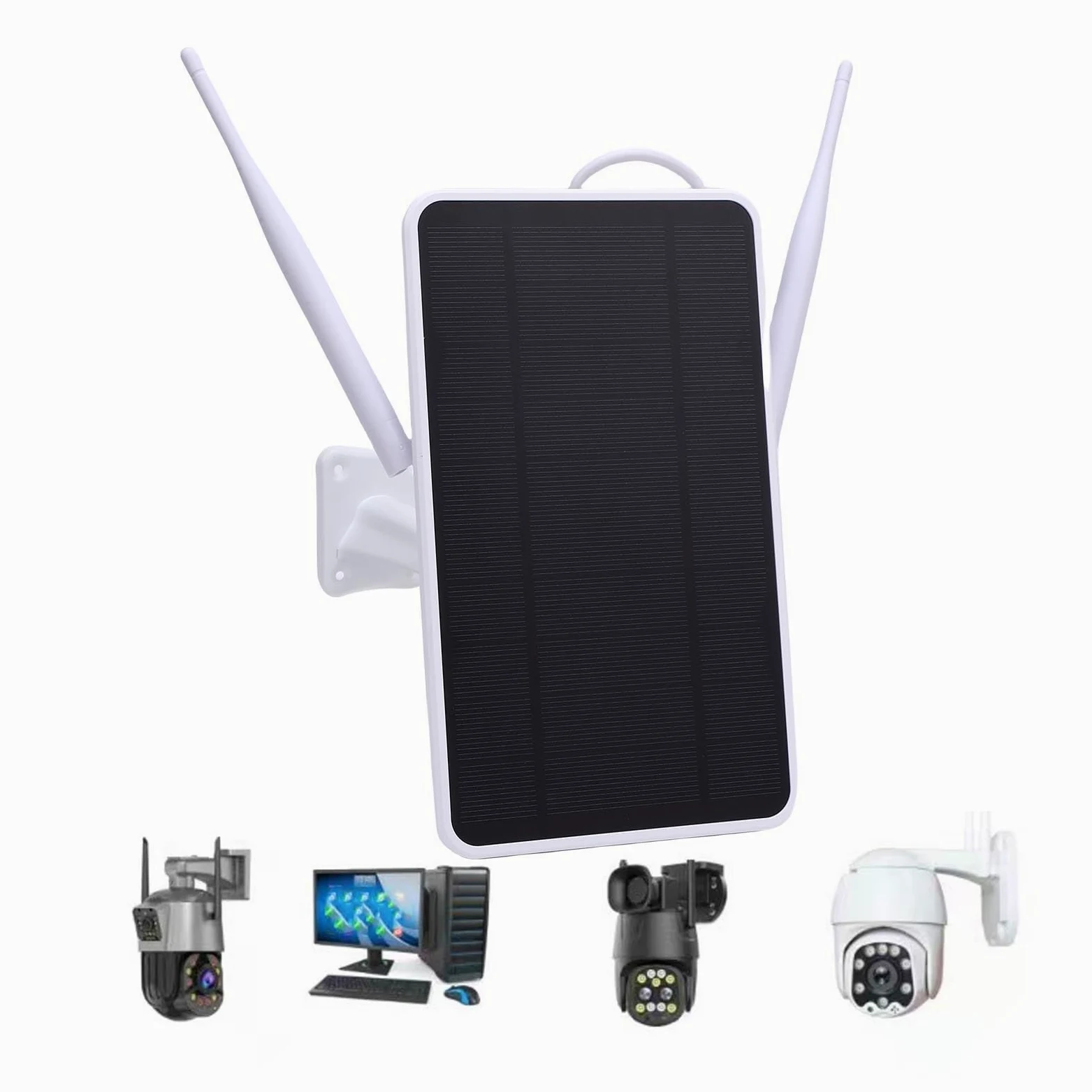 Tnfeeon WiFi Portable, Routeurs Longs Endurance Ip66 Proof 4G WiFi Solar Router Répéteur de Portable en Plein Air, Routeur de Voyage Moderne à énergie Solaire 6W (Version américaine)