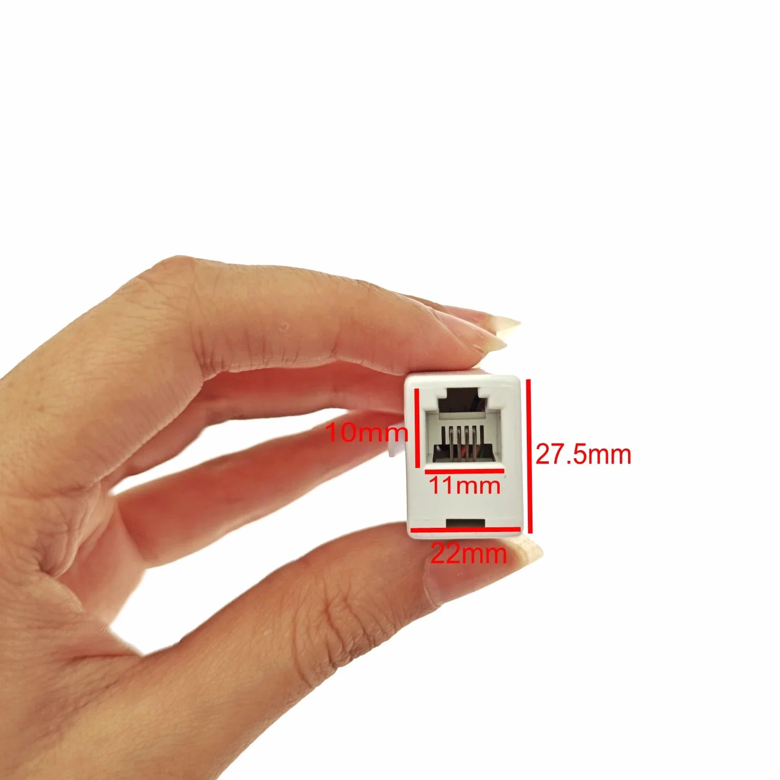 Adaptateur câble téléphonique RJ11 BT 6P4C femelle vers mâle répartiteur convertisseur extension coupleur
