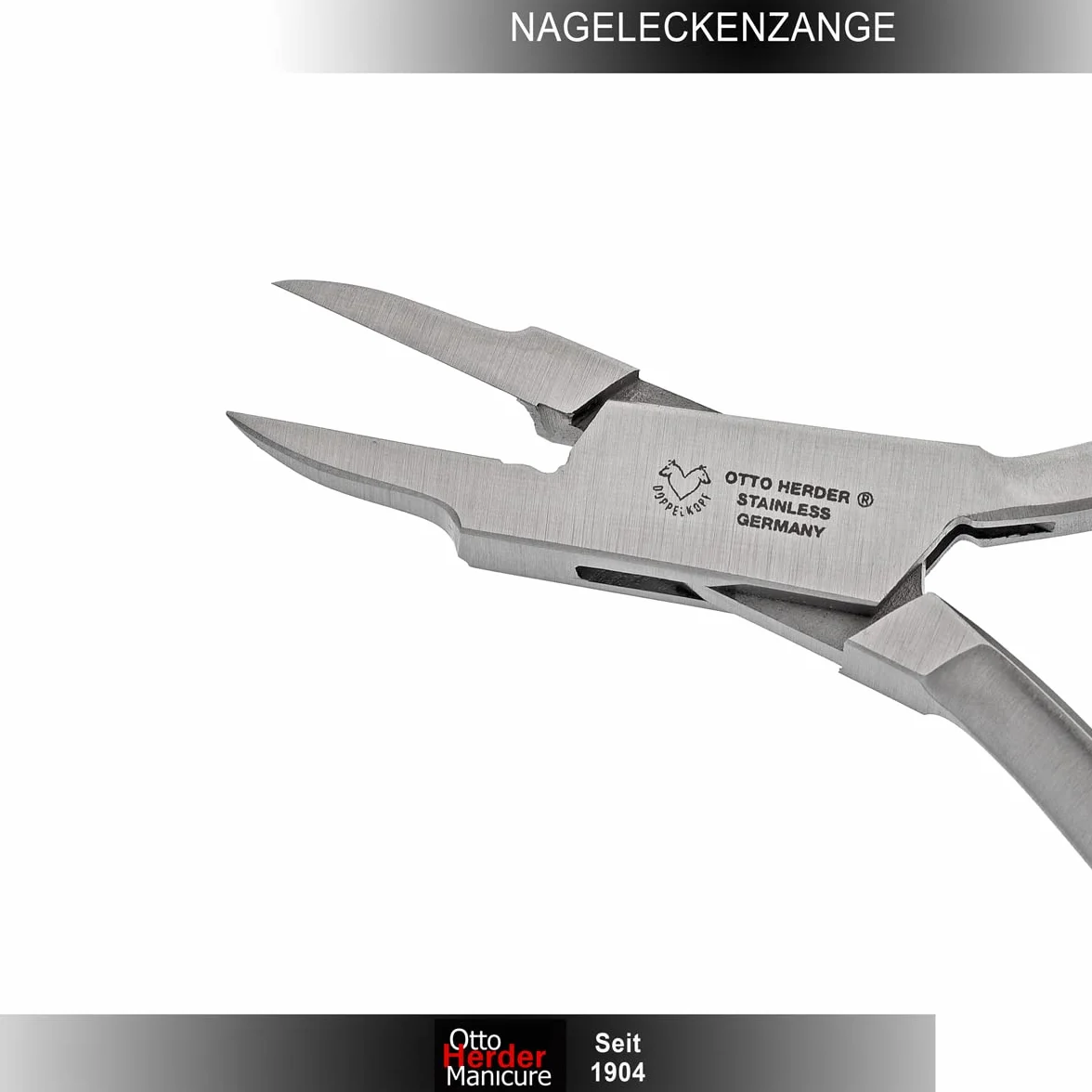 OTTO HERDER Pince à ongles pointue 11,2 cm pour ongles incarnés